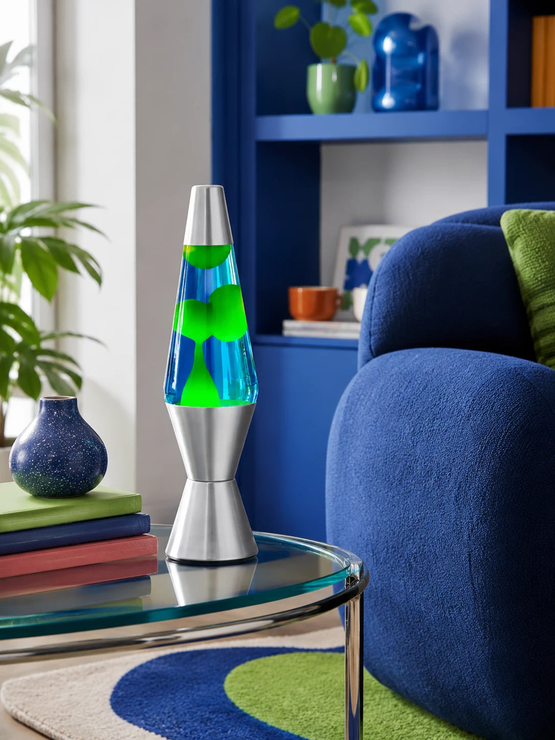 Retro Silver Lava Lamp