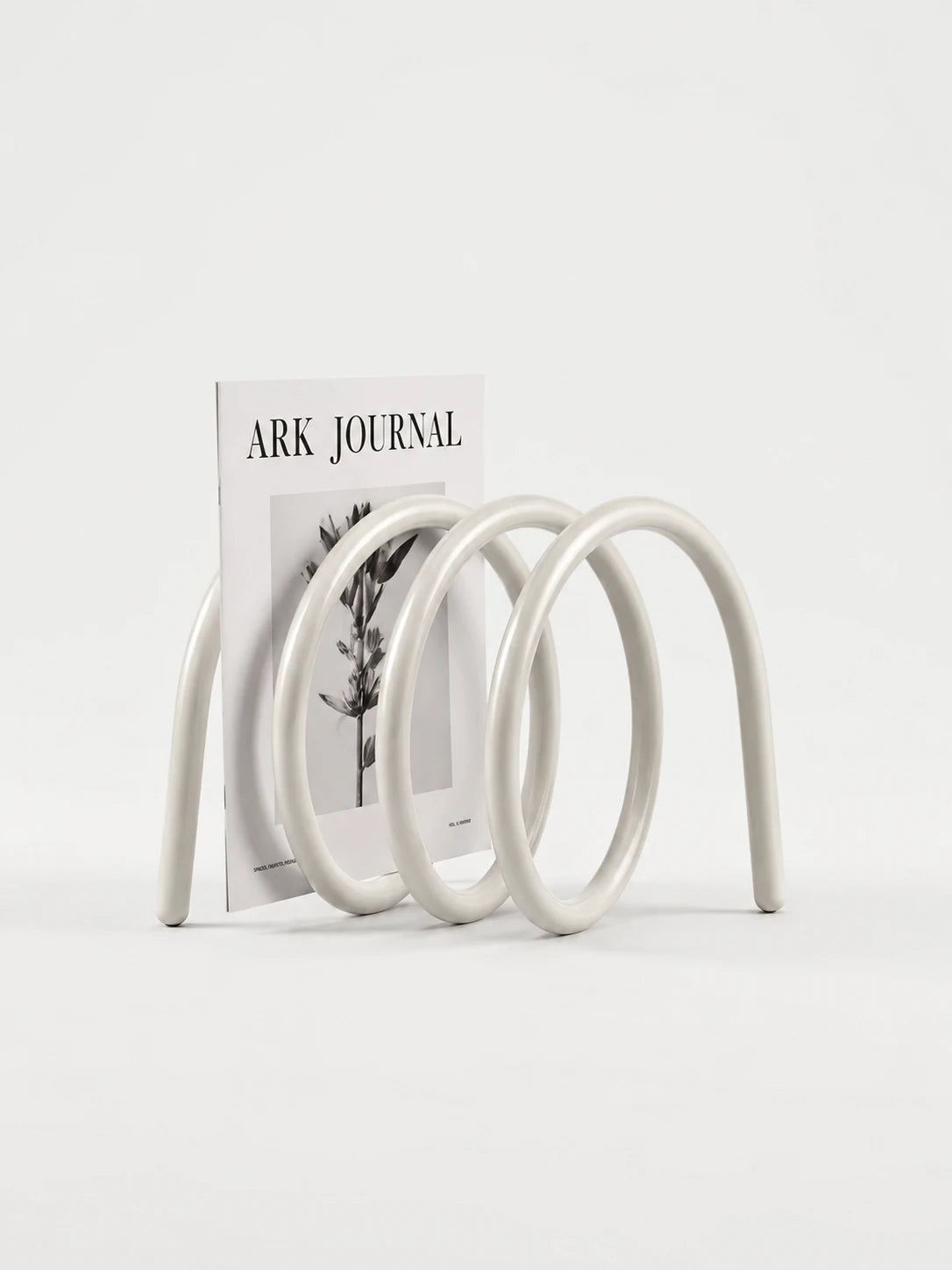Curved Metal Wire Desktop Bookshelf