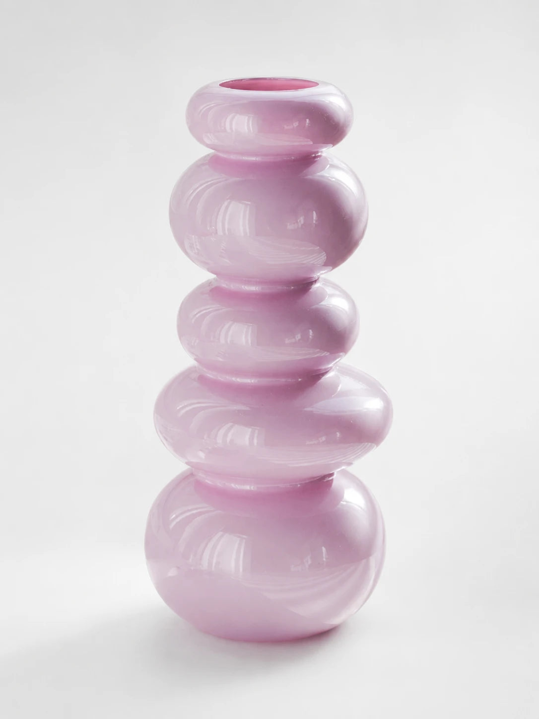 Stacked Silhouette Glass Vase | Dopamine Decor Accent Piece