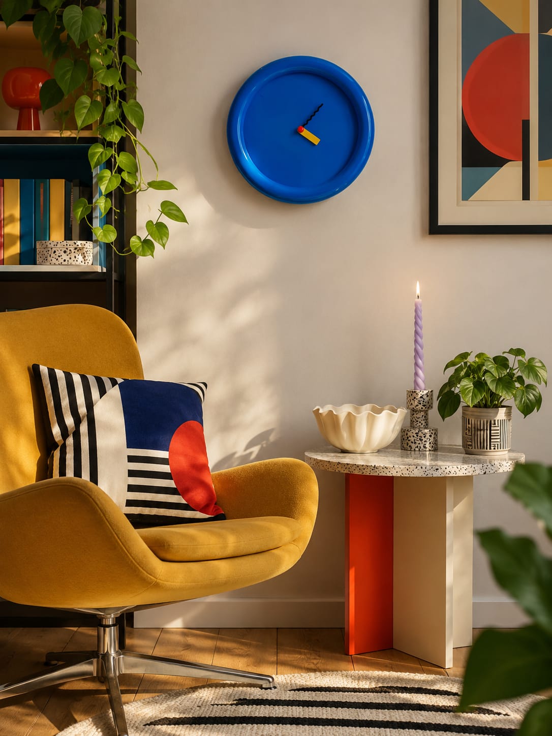 Flat Wall Clock