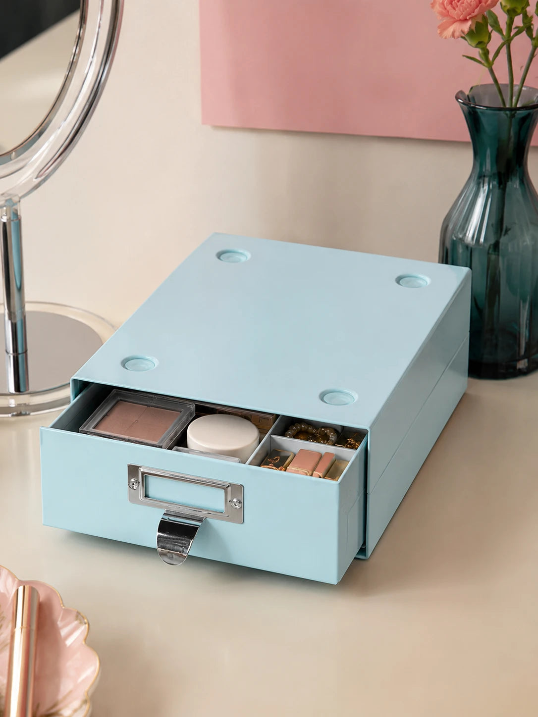 Industrial Metal Desktop Storage Drawer
