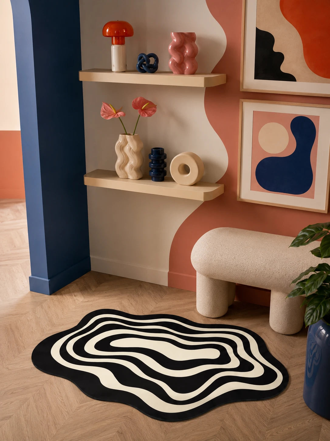 Wavy Ripple Bath Mat