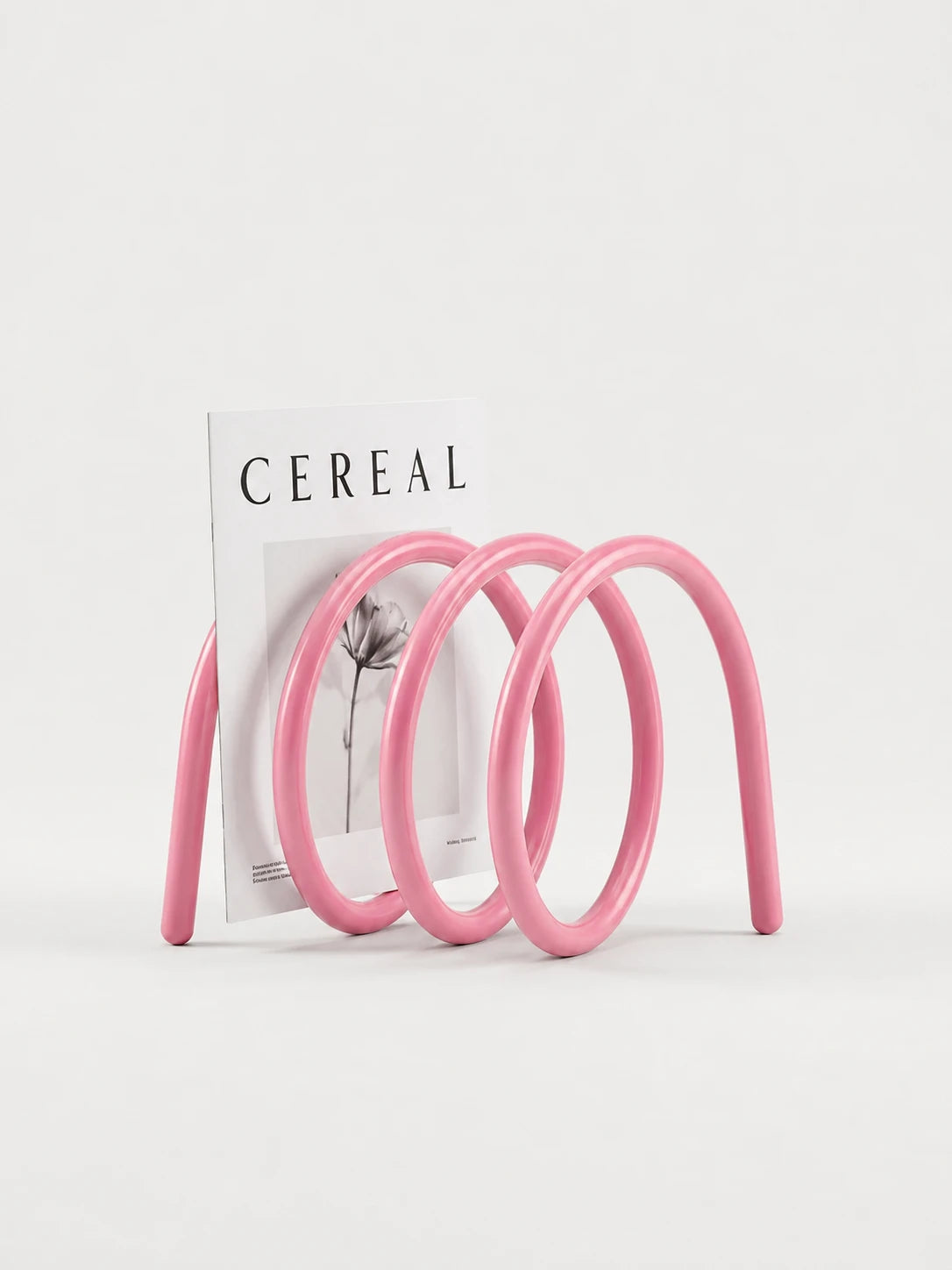 Curved Metal Wire Desktop Bookshelf
