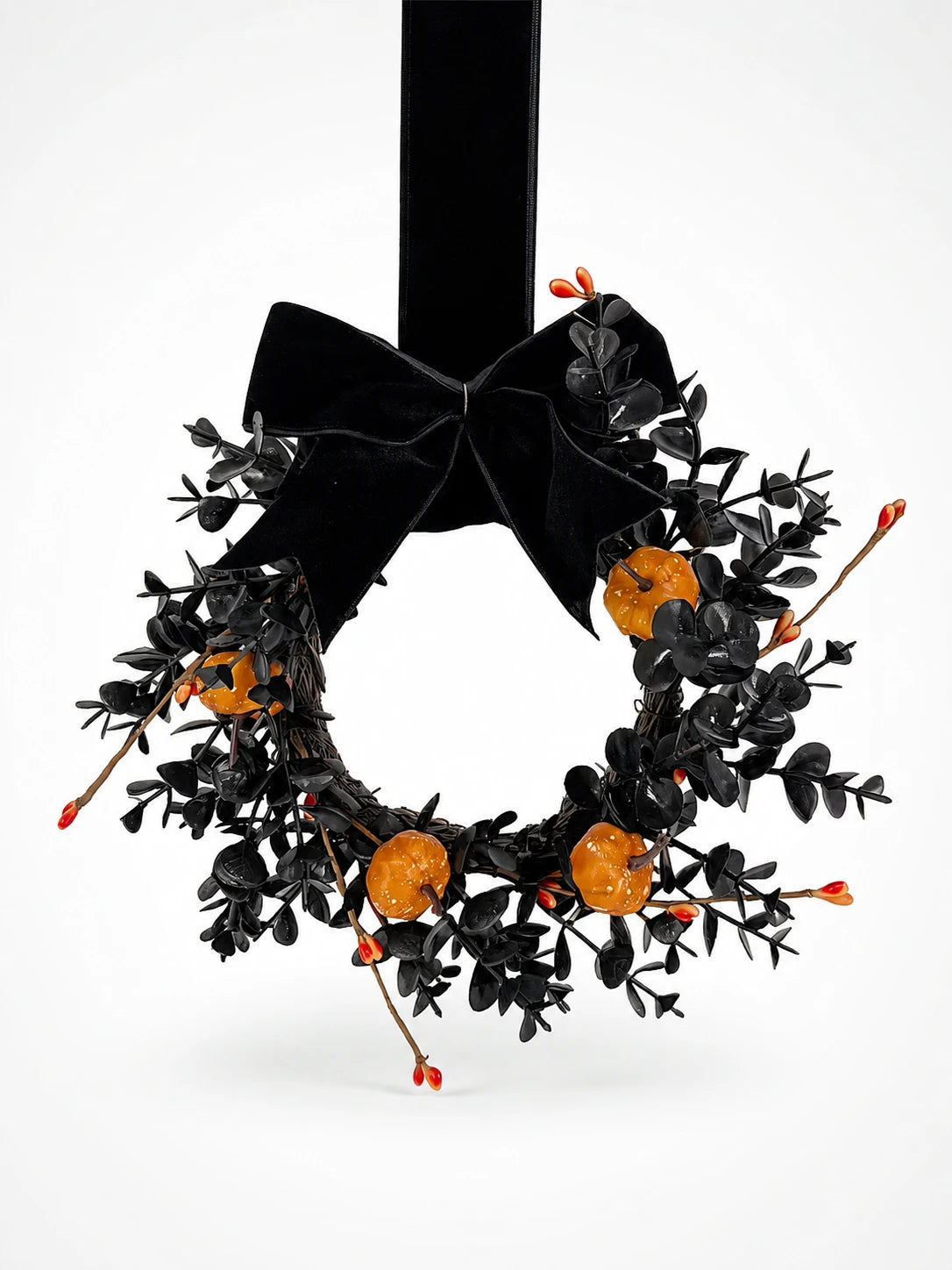 Spooky Velvet Halloween Wreath