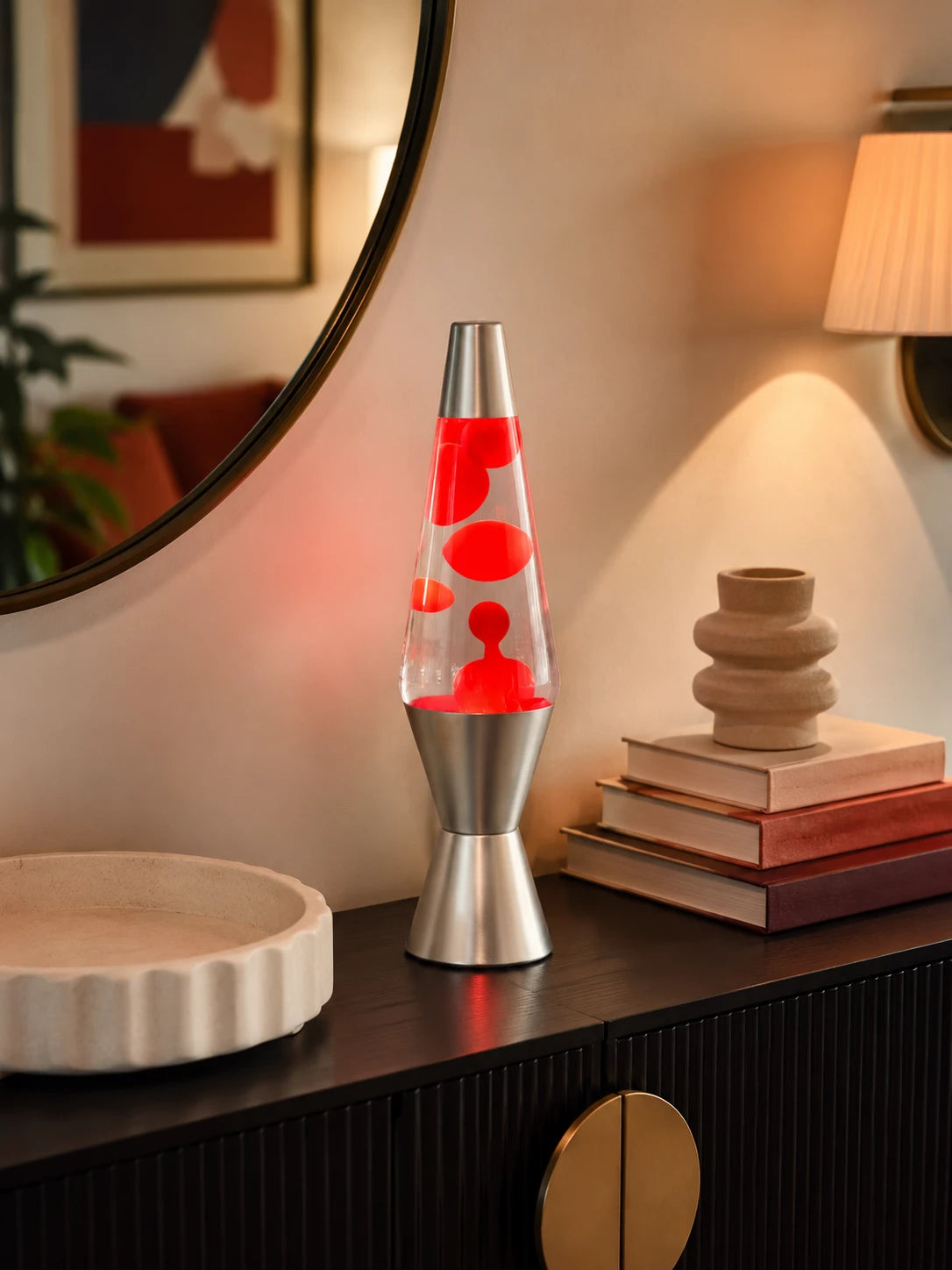 Retro Silver Lava Lamp