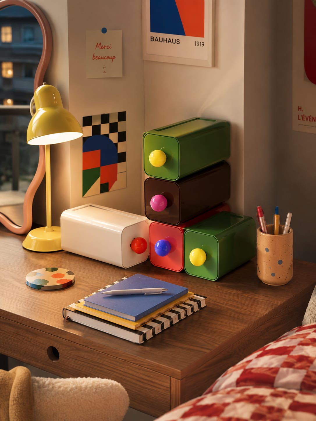Stackable Modular Desk Storage Box