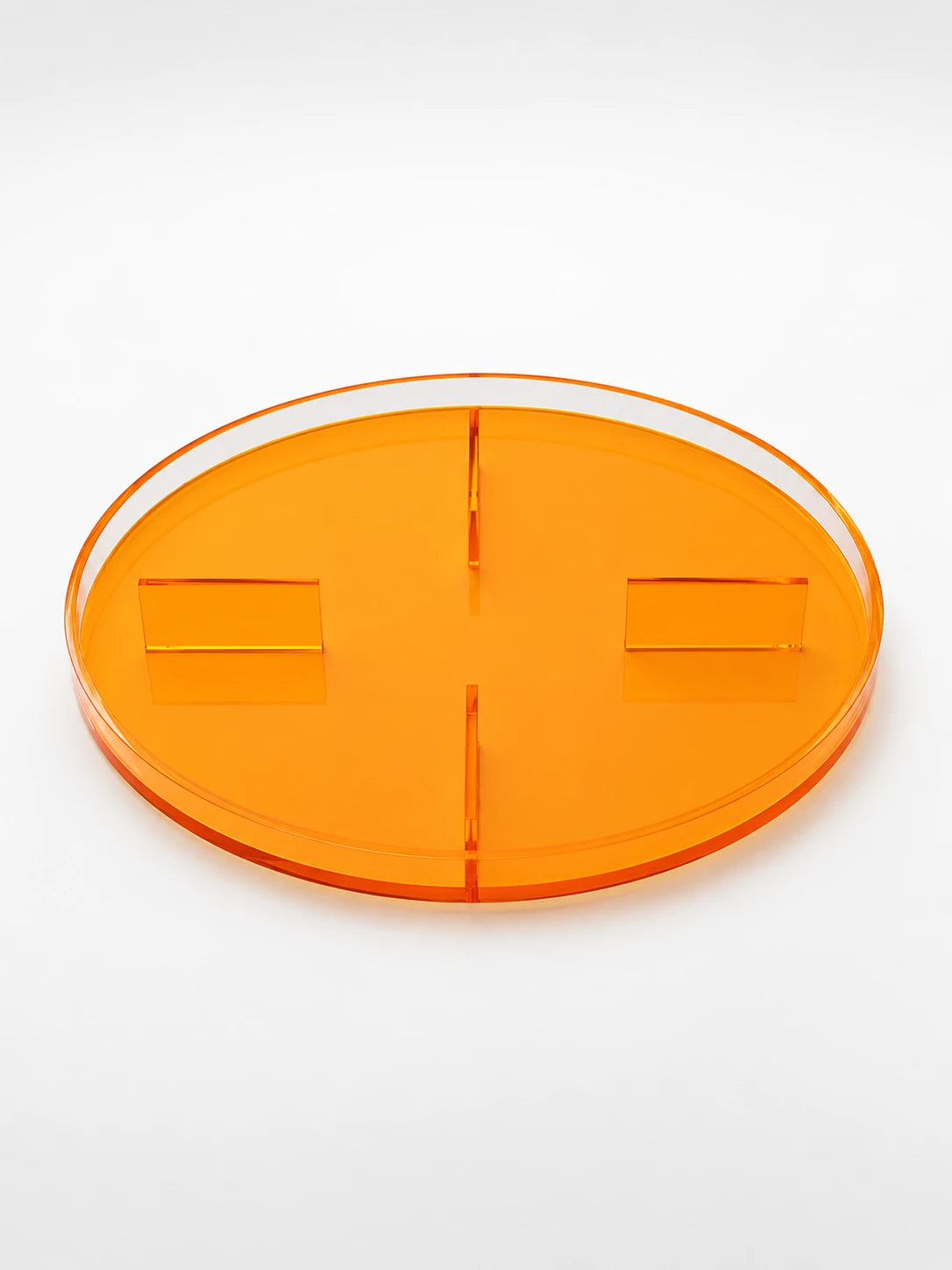 Nordic Acrylic Round Tray: Minimalist Acrylic Storage Tray