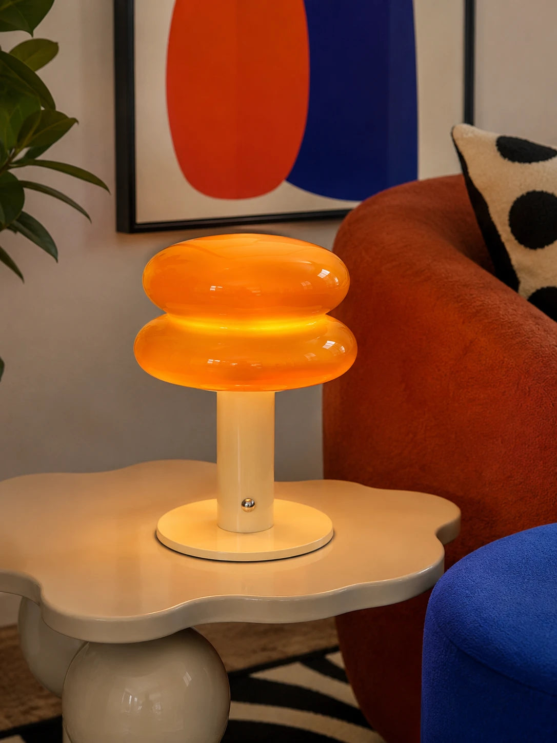 Macaron Glass Cordless Table Lamp