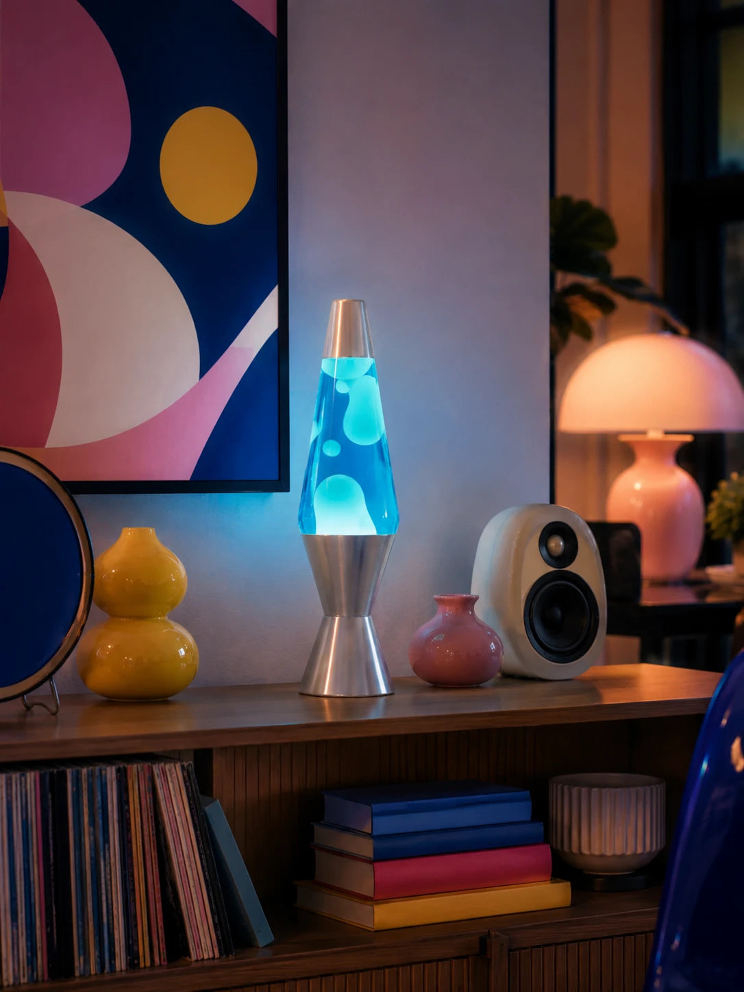Retro Silver Lava Lamp