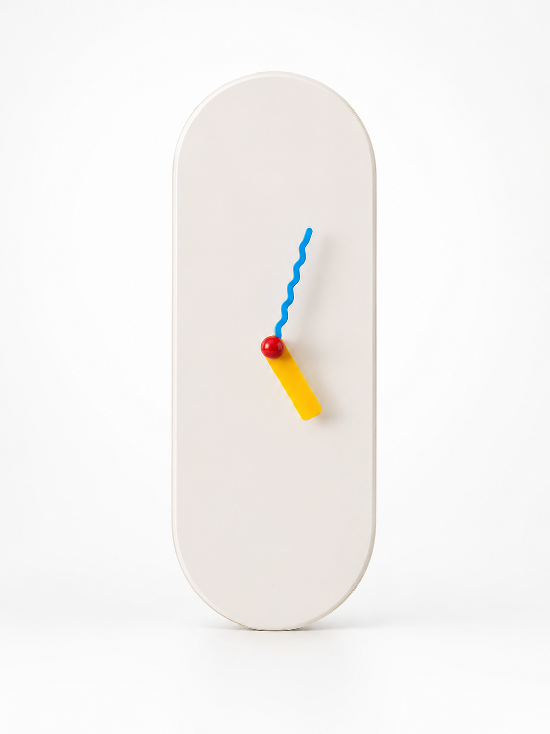 Silent Cream Puffy Wall Clock