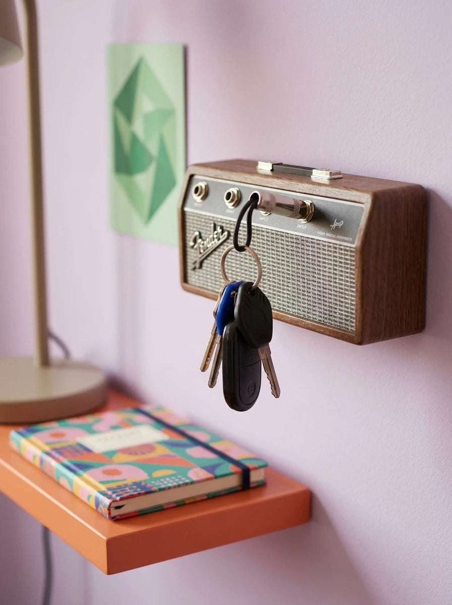 Guitar Amp Wall-Mounted Key Holder: The Musician's Entryway Essential