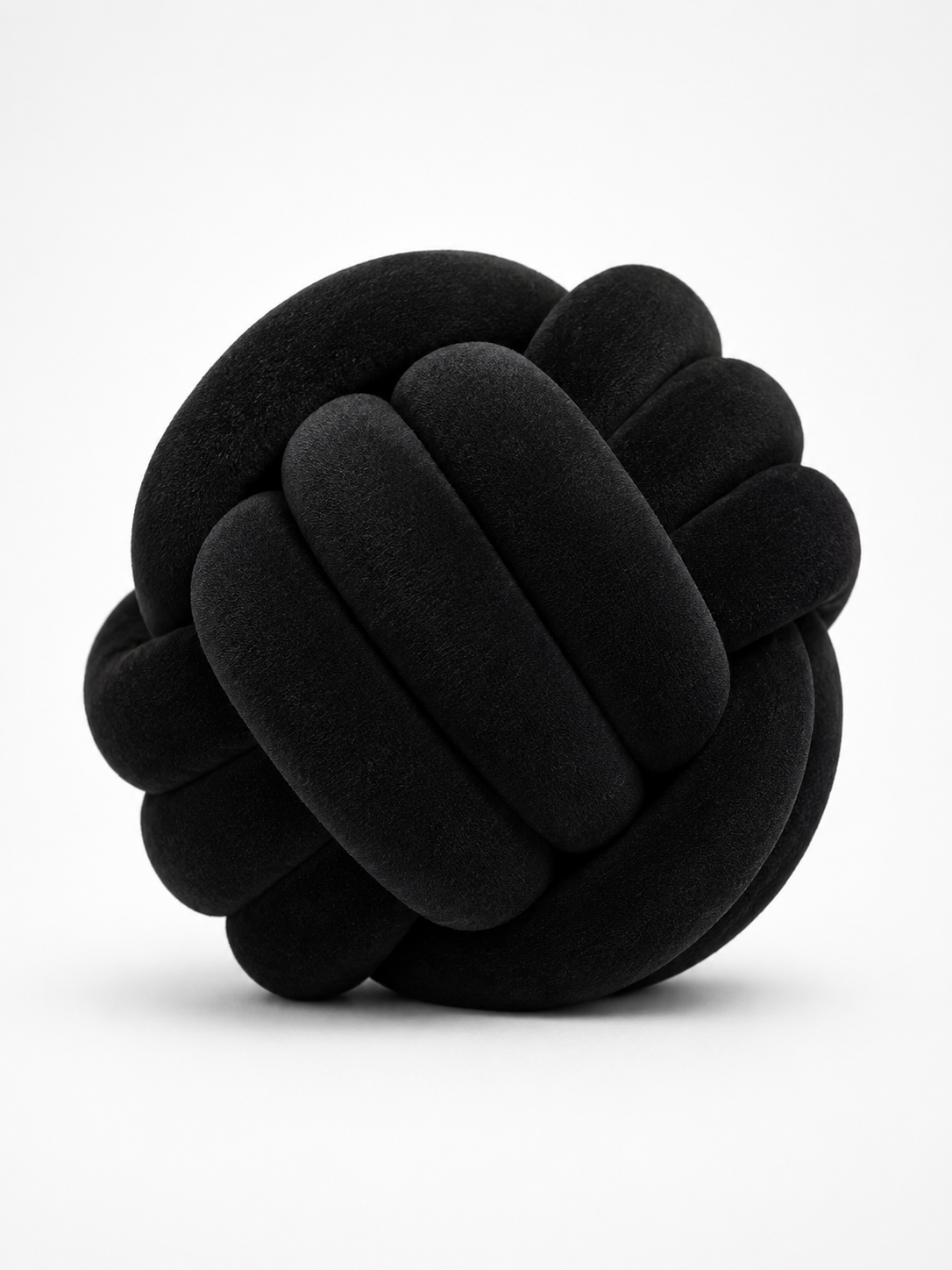 Knotted Ball Throw Pillow: Soft Sculptural Decor