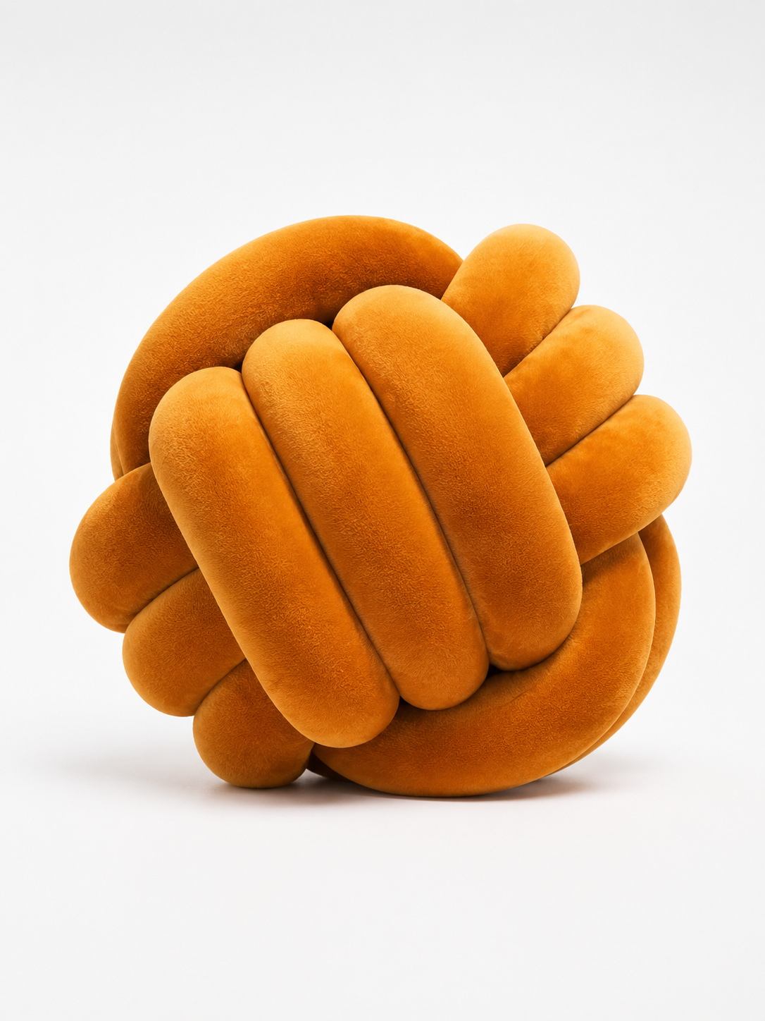 Knotted Ball Throw Pillow: Soft Sculptural Decor