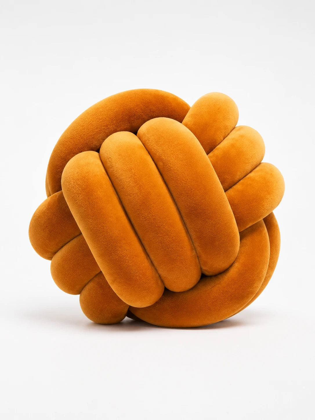 Knotted Ball Throw Pillow: Soft Sculptural Decor