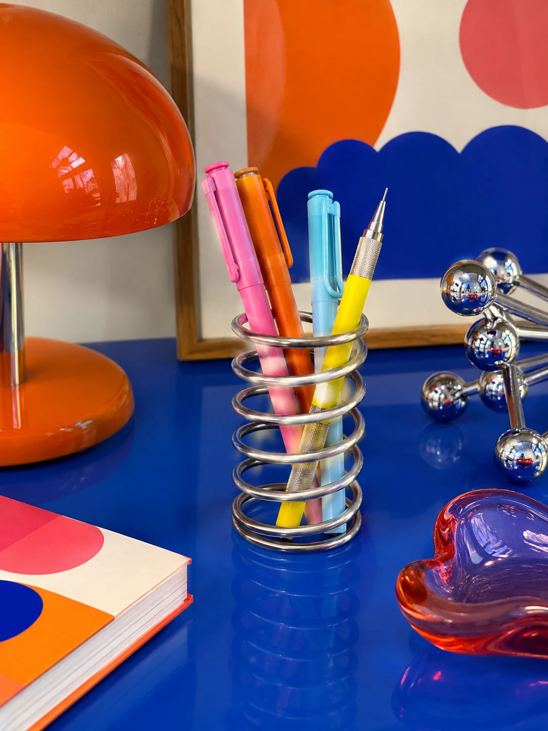Spiral Stainless Steel Toothbrush Holder
