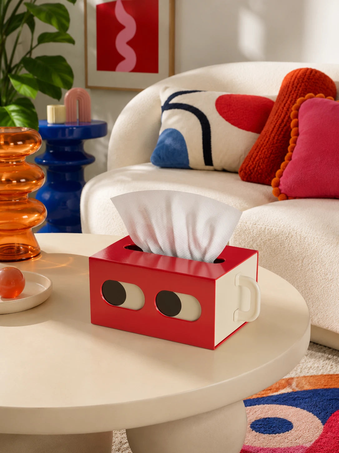 Cartoon Face Tissue Box