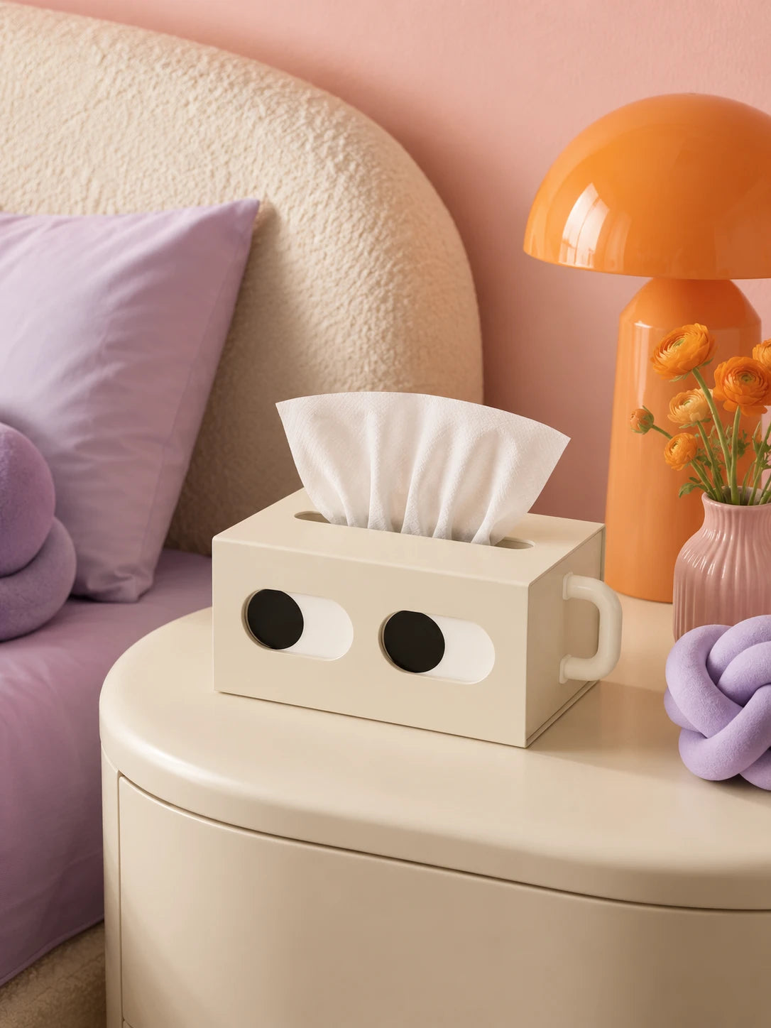Cartoon Face Tissue Box
