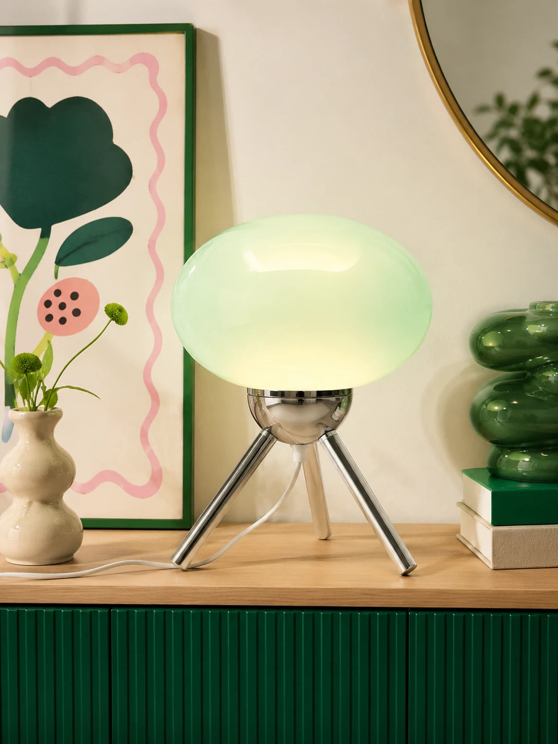Tripod Mushroom Lamp