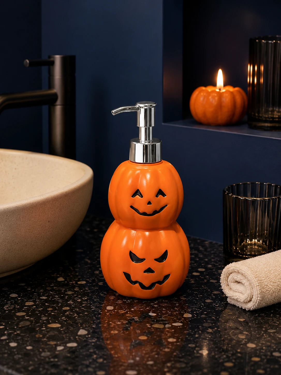 Halloween Jack-O'-Lantern Soap Dispenser