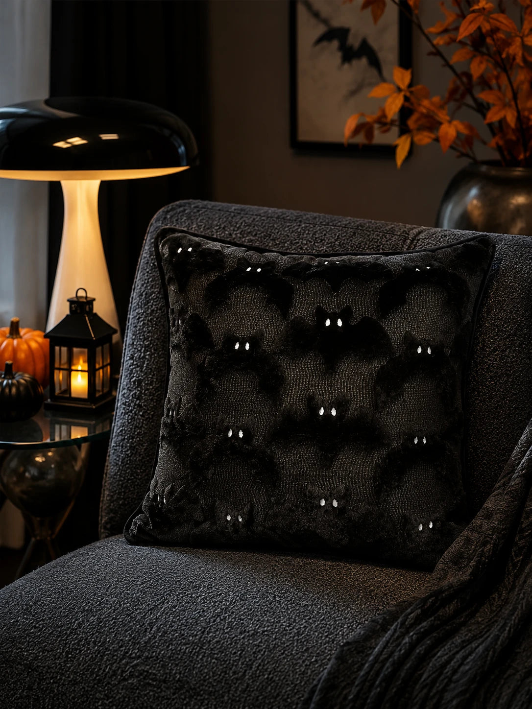 Bat Plush Decorative Throw Pillow Cover