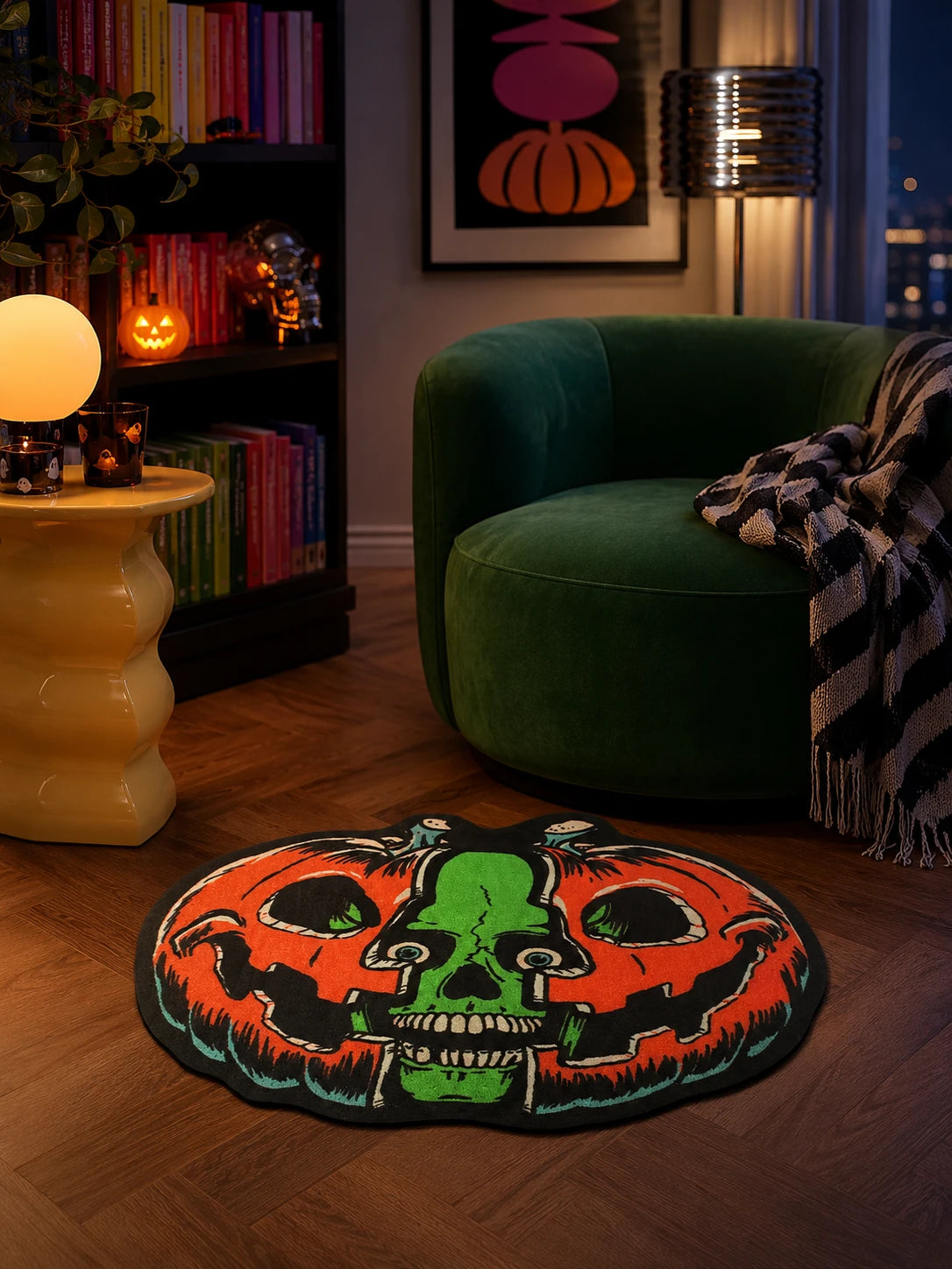 Evil Pumpkin Floor Mat