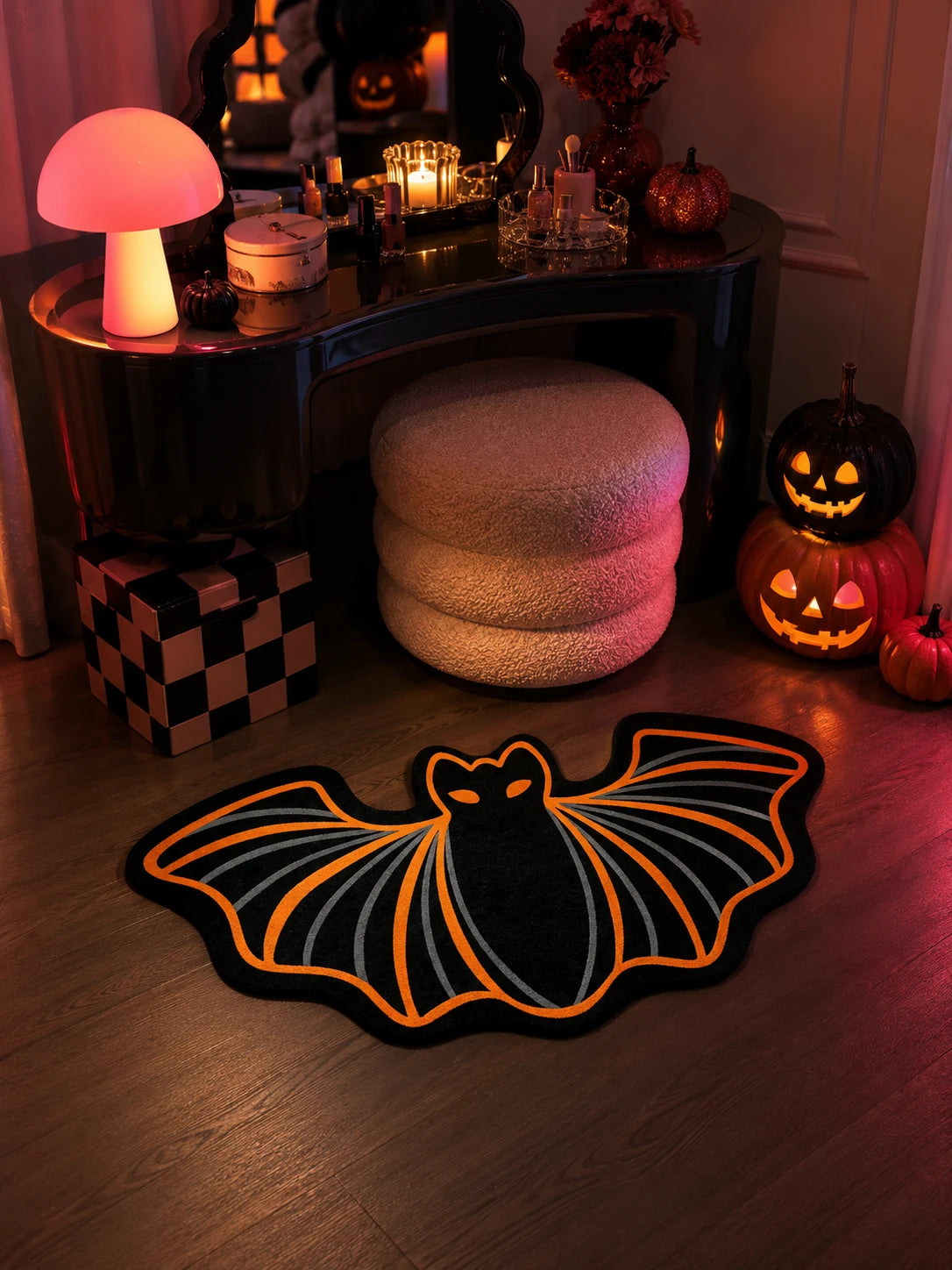 Bat-Shaped Area Rug