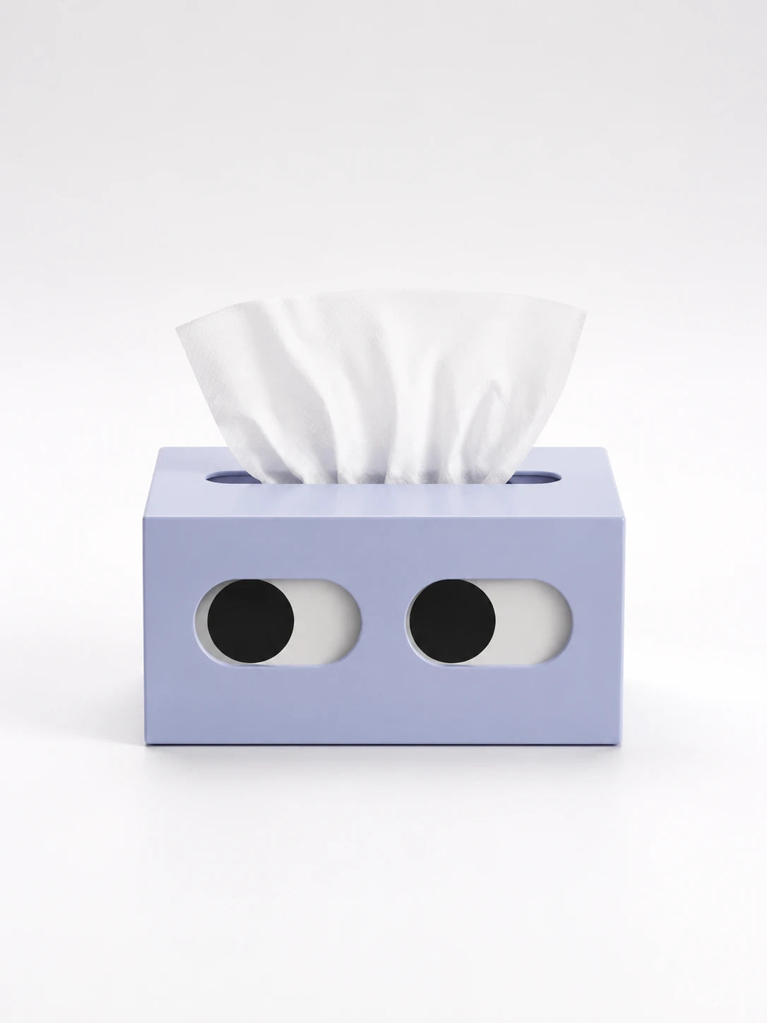 Cartoon Face Tissue Box Cover: Dopamine Decor Sculptural Statement