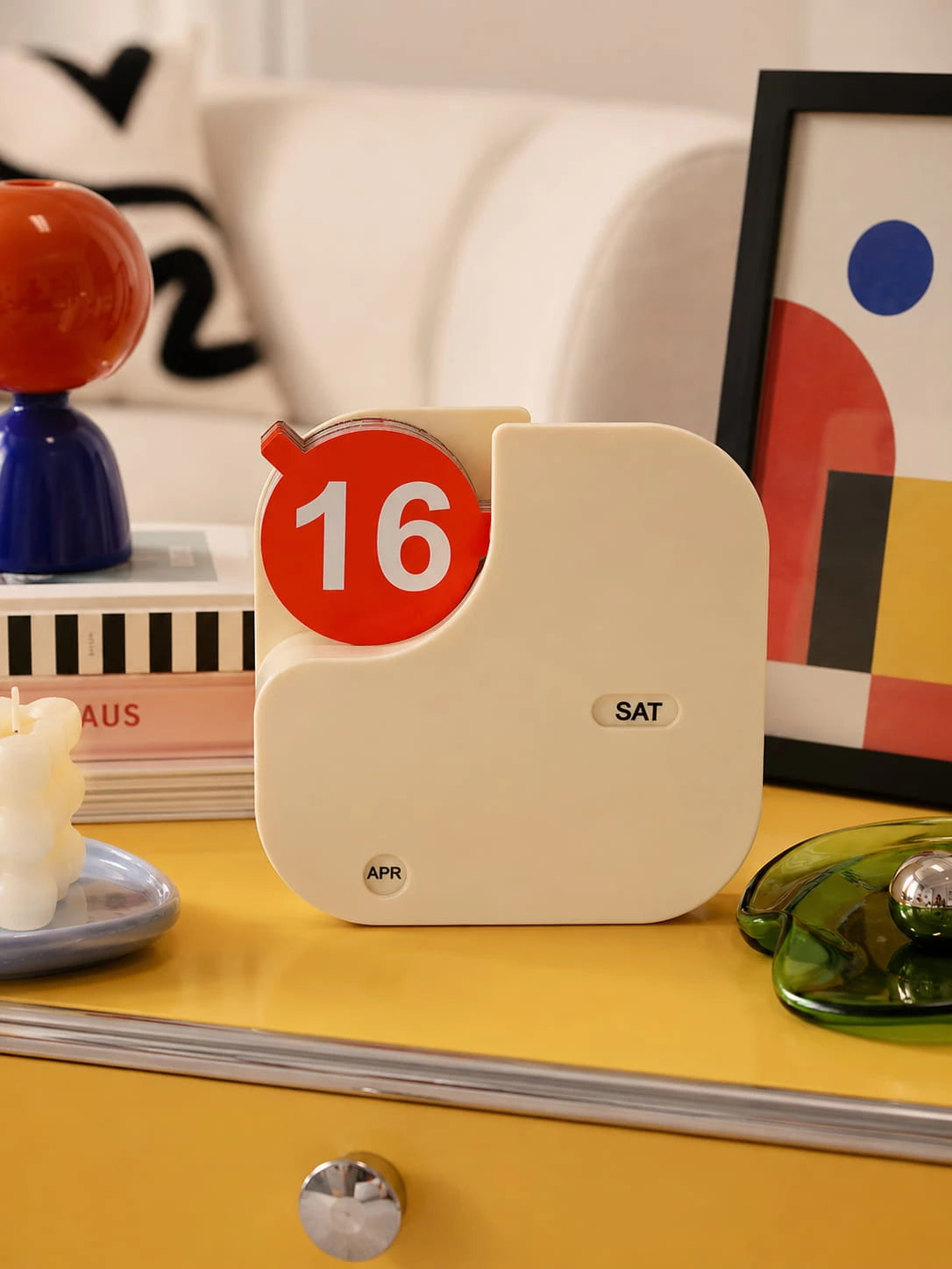 Minimalist Plastic Flip Perpetual Calendar