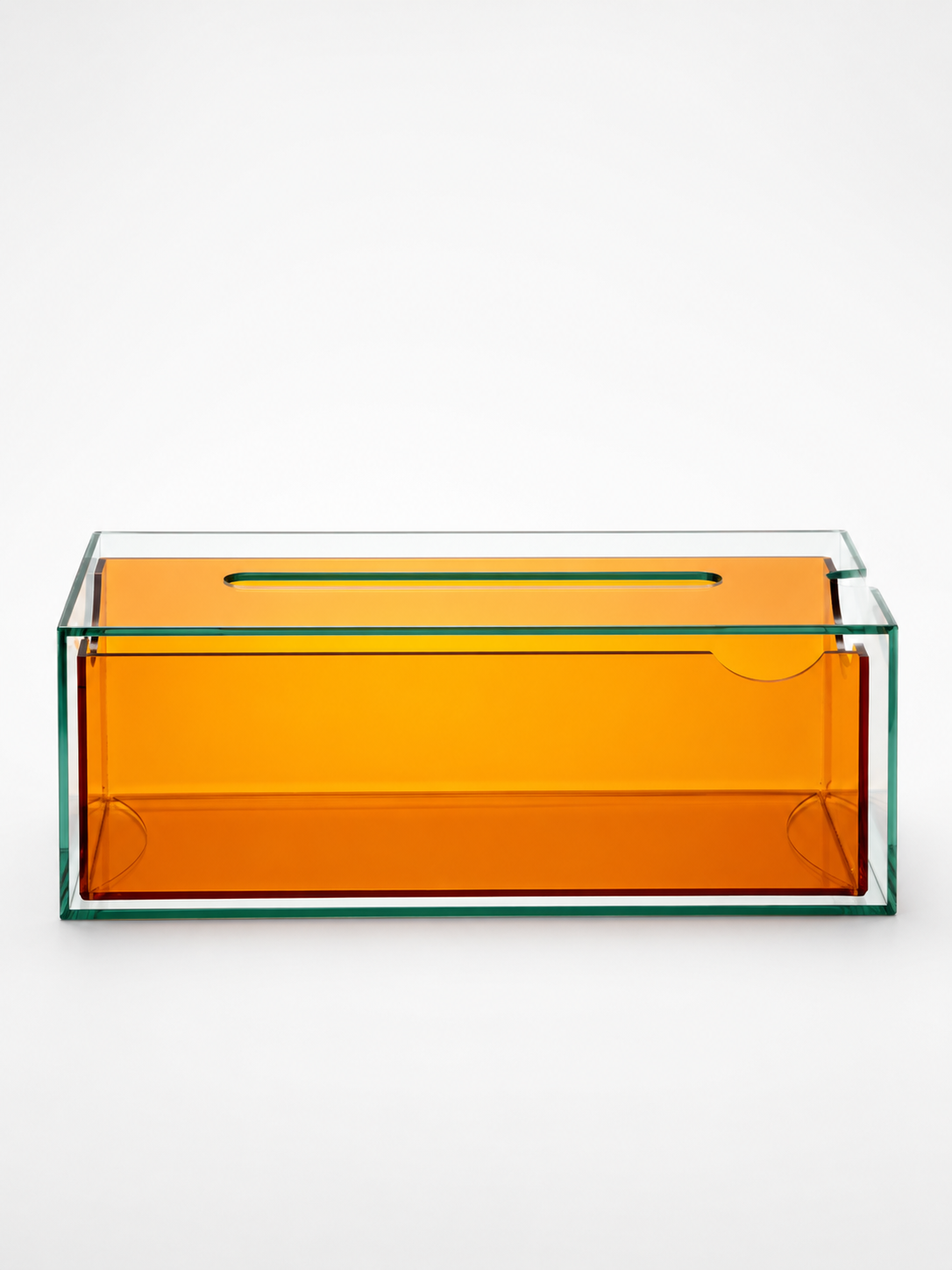 Transparent Acrylic Tissue Box — Dopamine Decor Accent