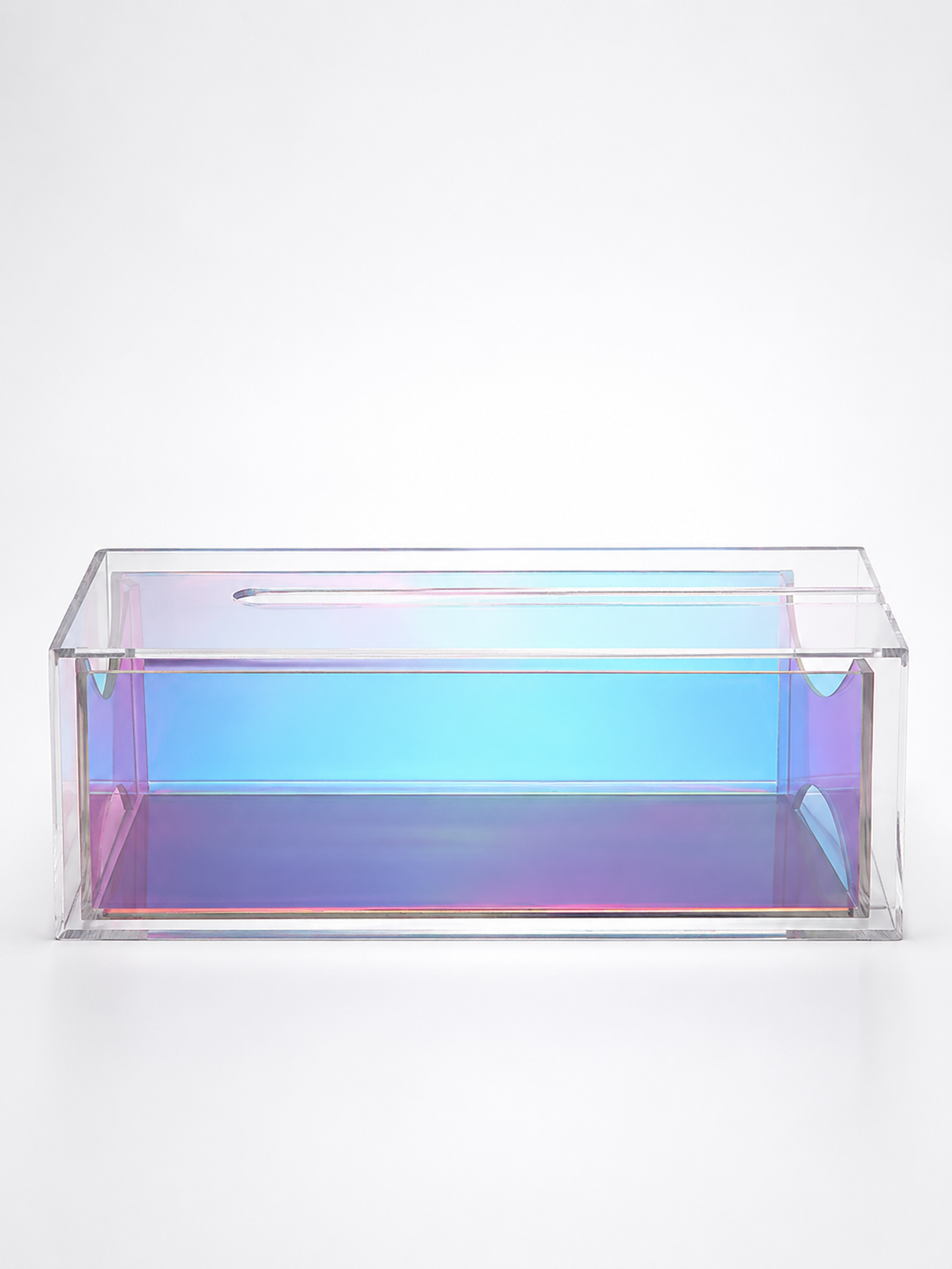 Transparent Acrylic Tissue Box — Dopamine Decor Accent