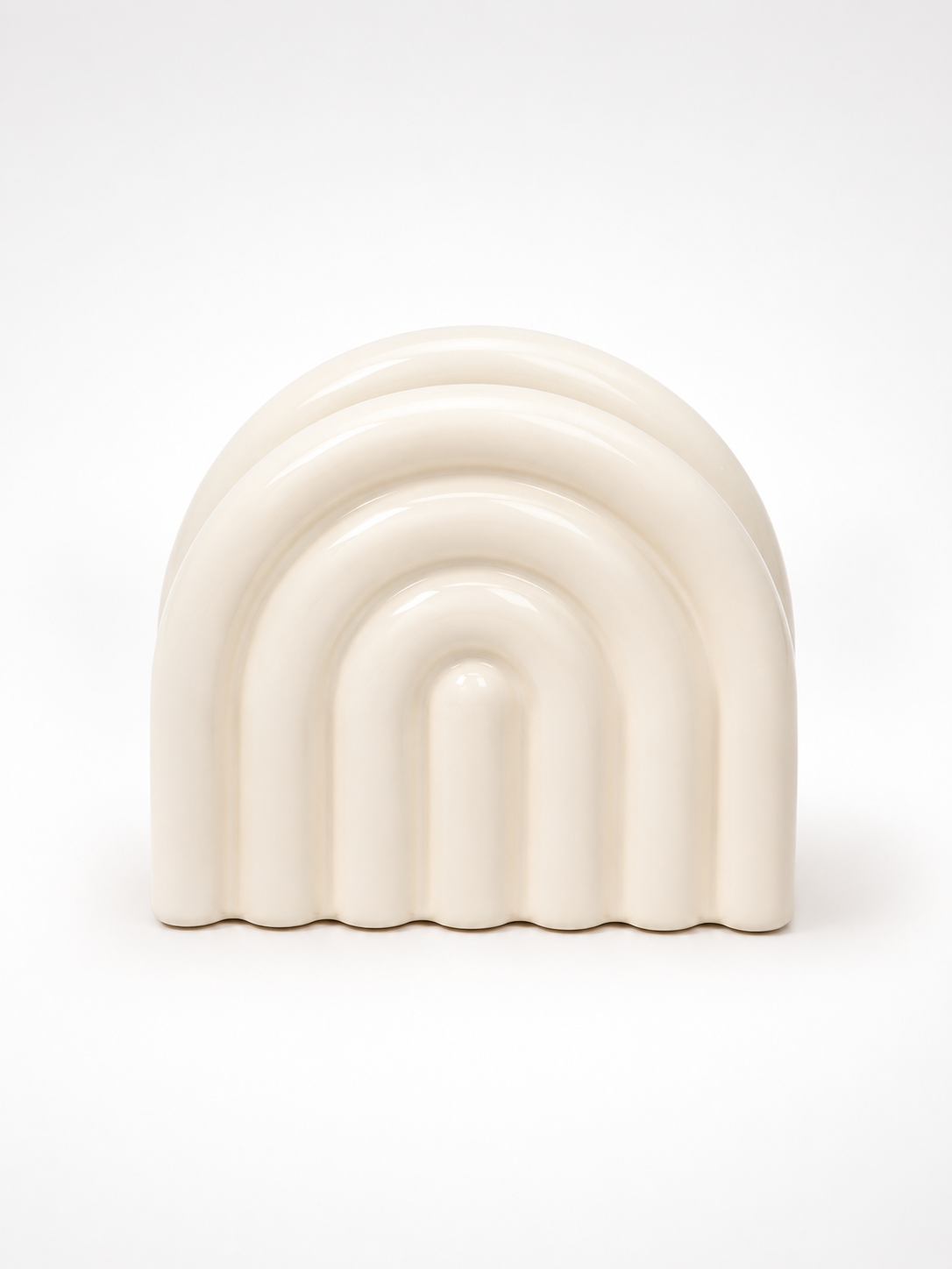Ceramic Napkin Holder — Sculptural Arch