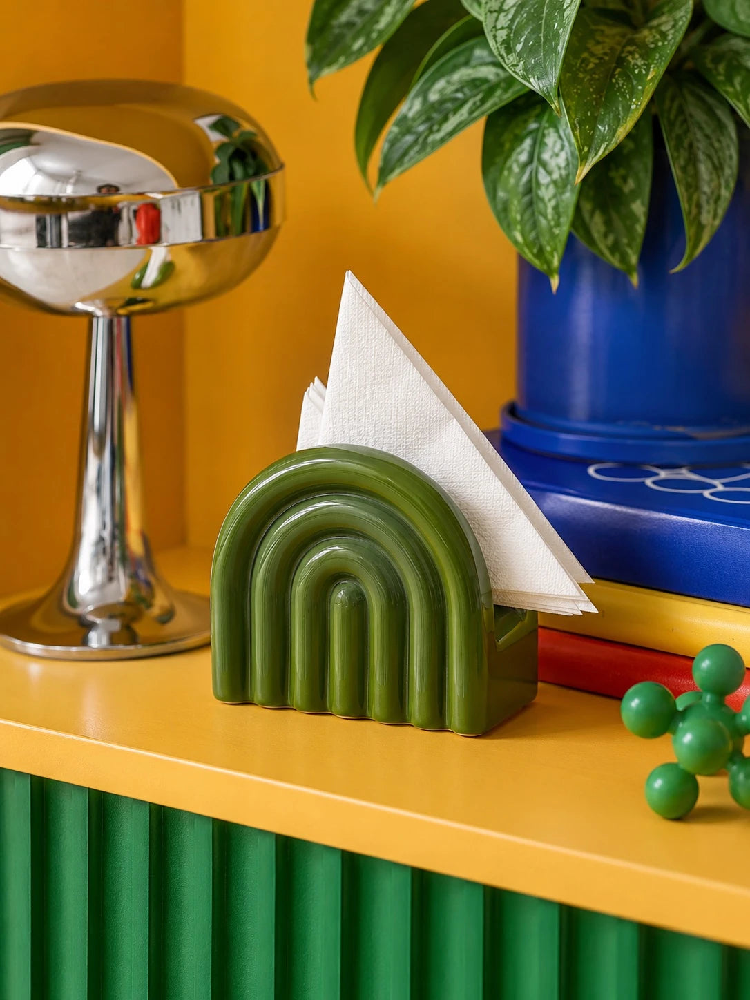 Ceramic Napkin Holder — Sculptural Arch