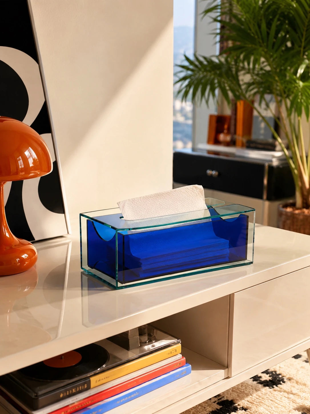 Transparent Acrylic Tissue Box — Dopamine Decor Accent