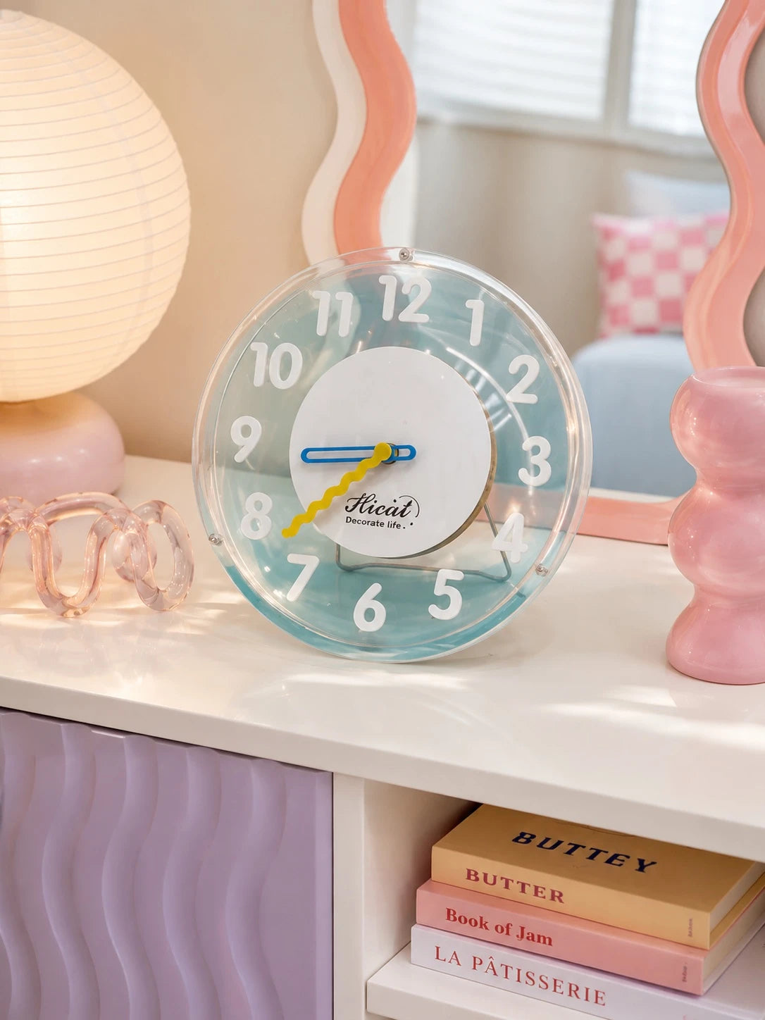 Dream Colorful Bubble Clock — Dopamine Decor Desk & Wall Clock