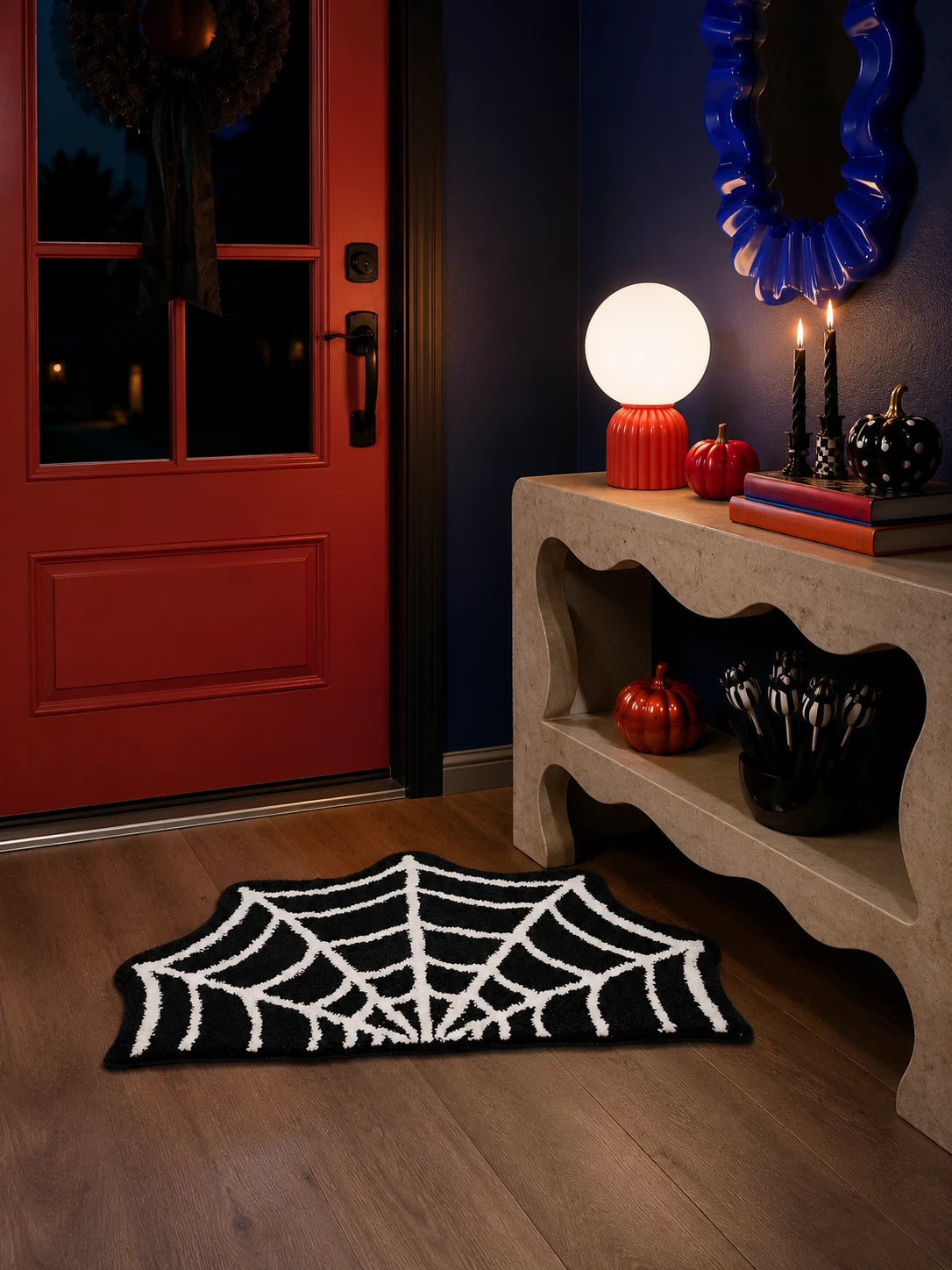 Spider Web Bath Mat
