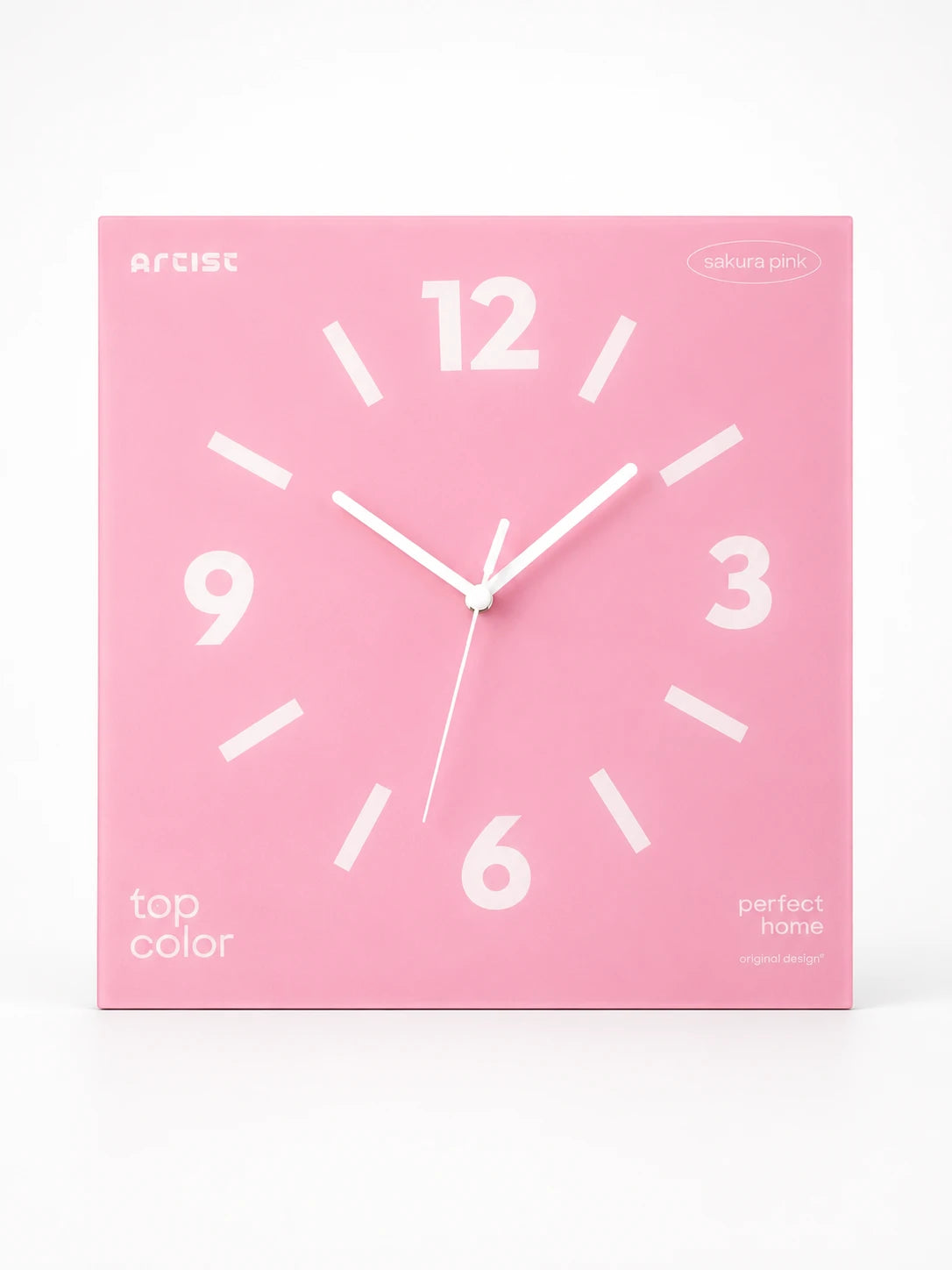Frameless Silent Square Wall Clock
