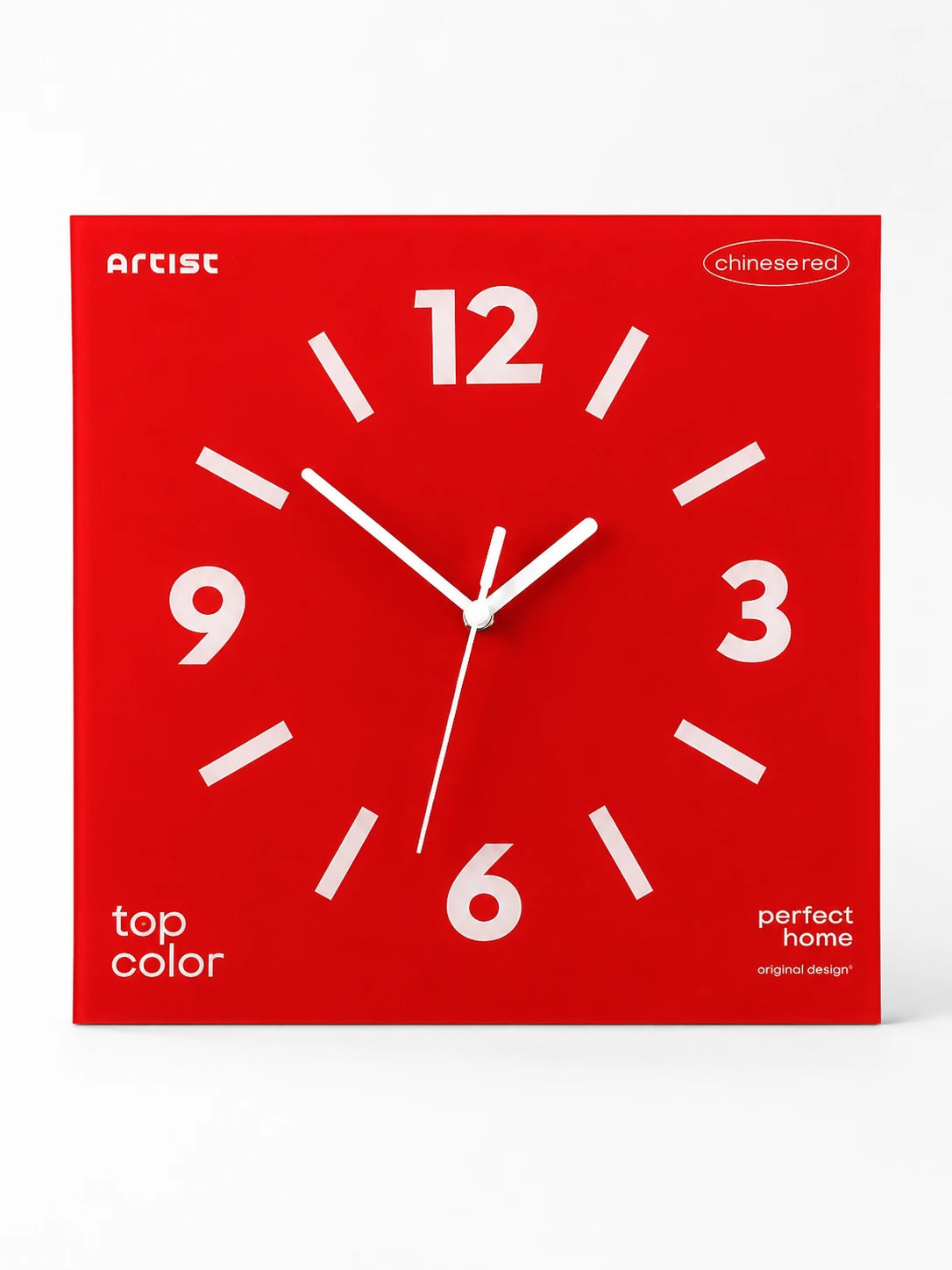 Frameless Silent Square Wall Clock