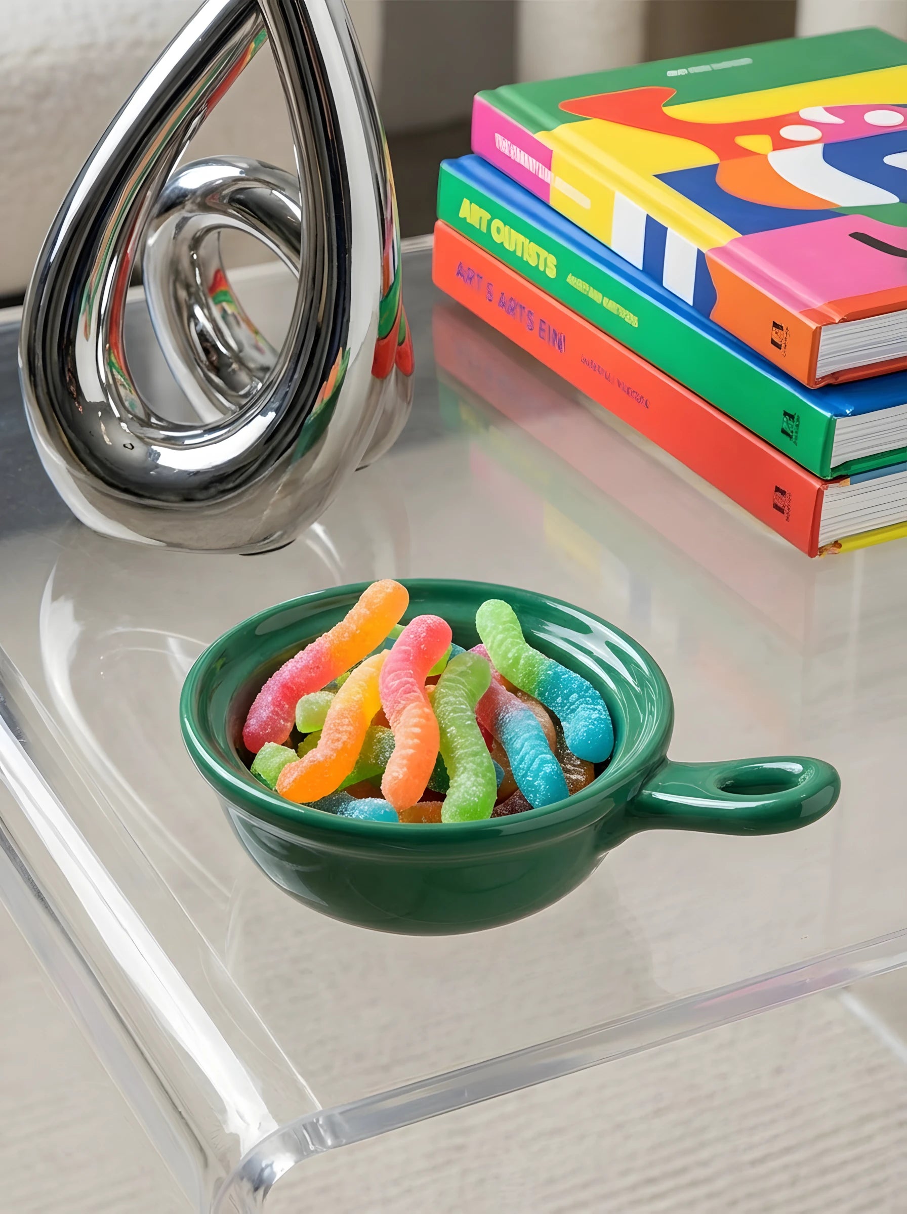 Ceramic Mini Dipping Saucer – Japanese Style Sauce Dish with Handle