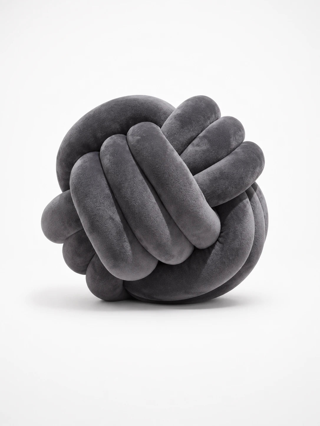 Knotted Ball Throw Pillow: Soft Sculptural Decor