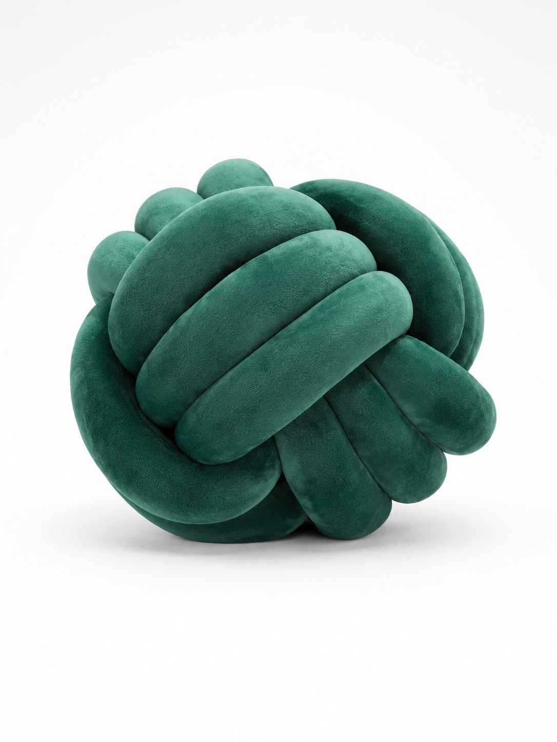 Knotted Ball Throw Pillow: Soft Sculptural Decor