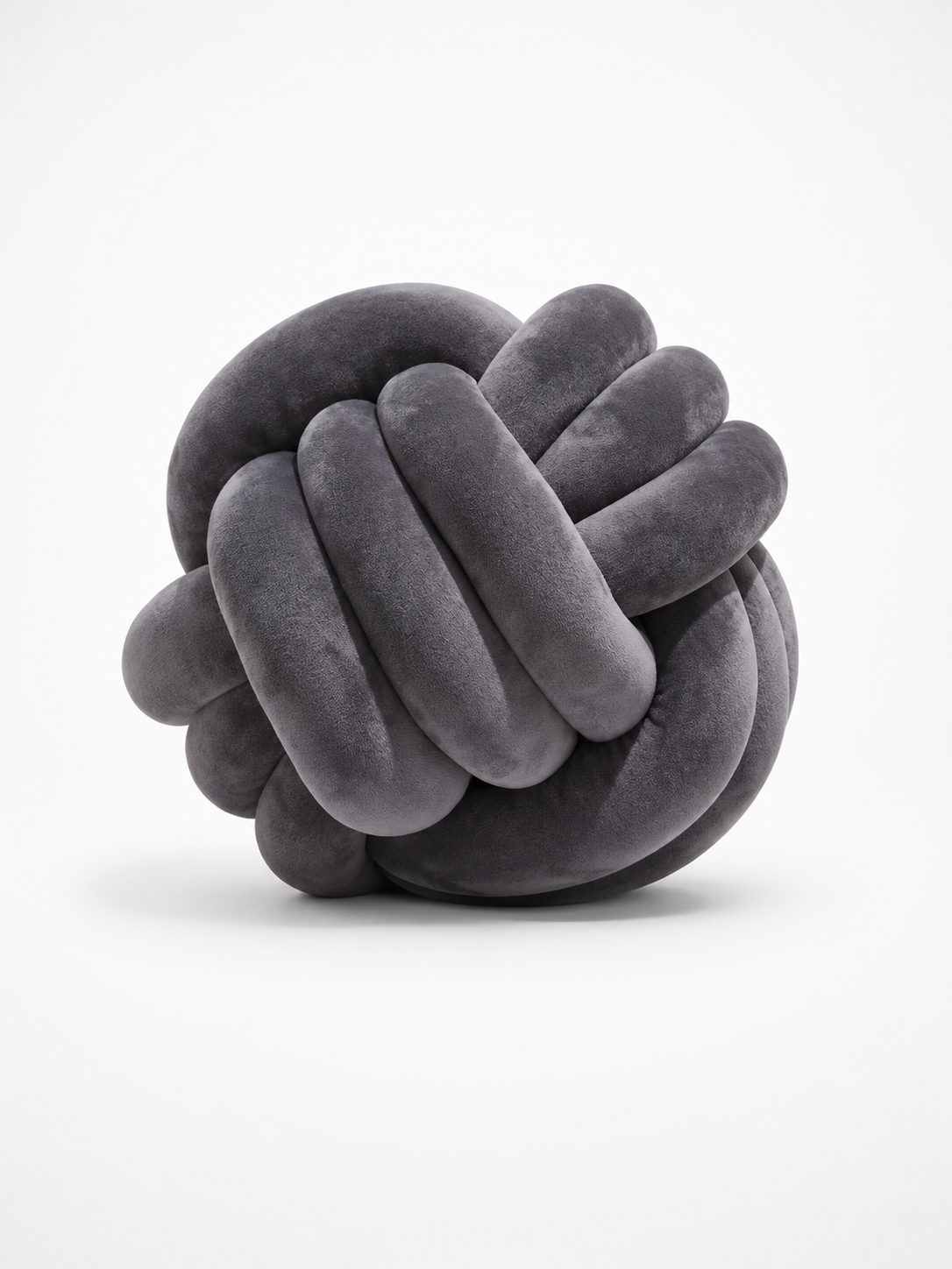 Knotted Ball Throw Pillow: Soft Sculptural Decor