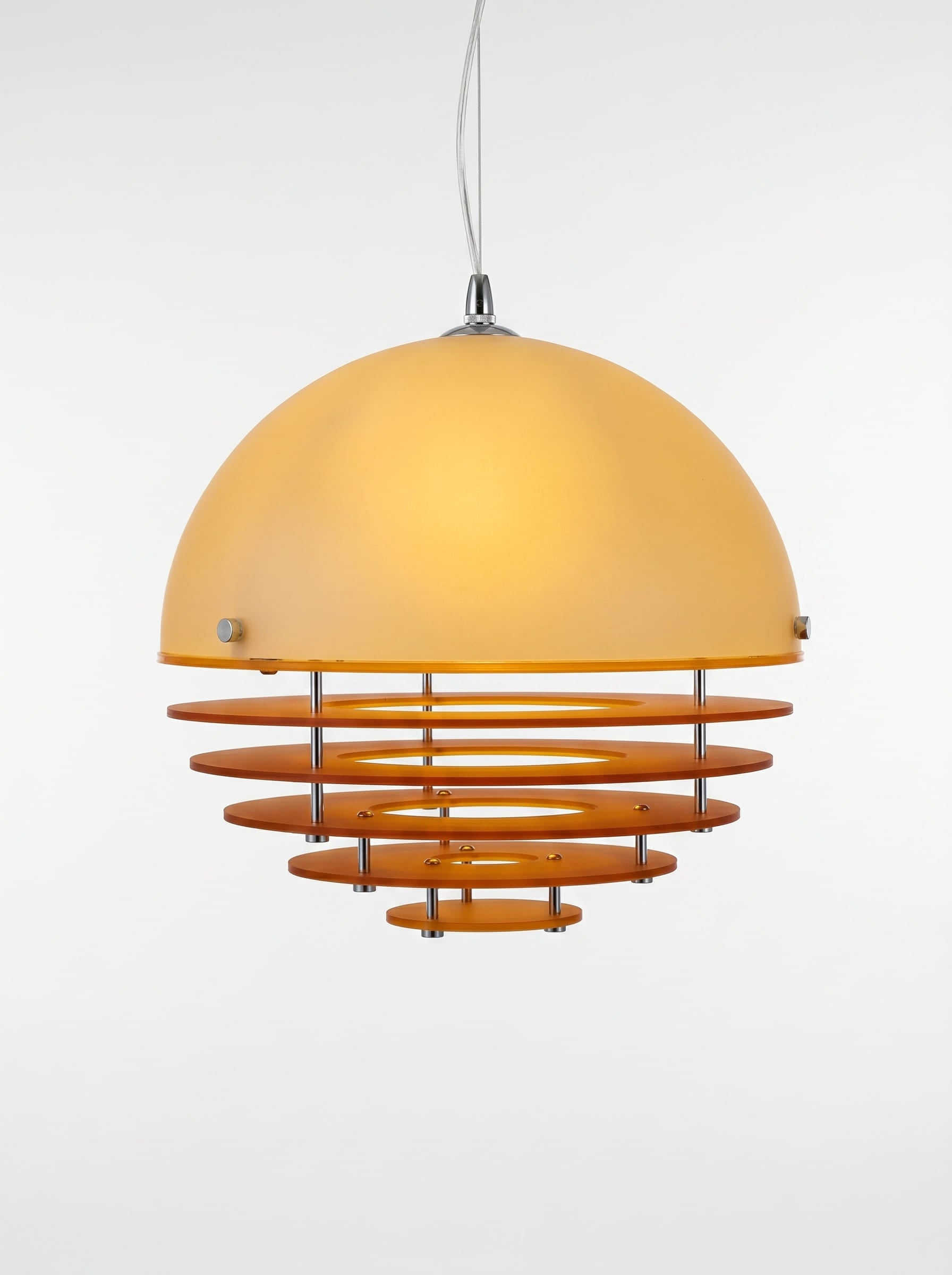 Bauhaus Layered Pendant Lamp – Retro Geometric Ceiling Light