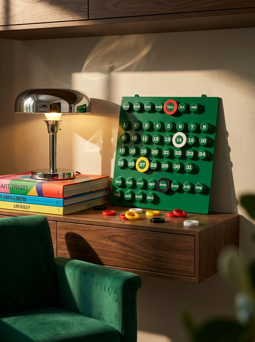 Retro Perpetual Calendar – Interactive Dopamine Decor