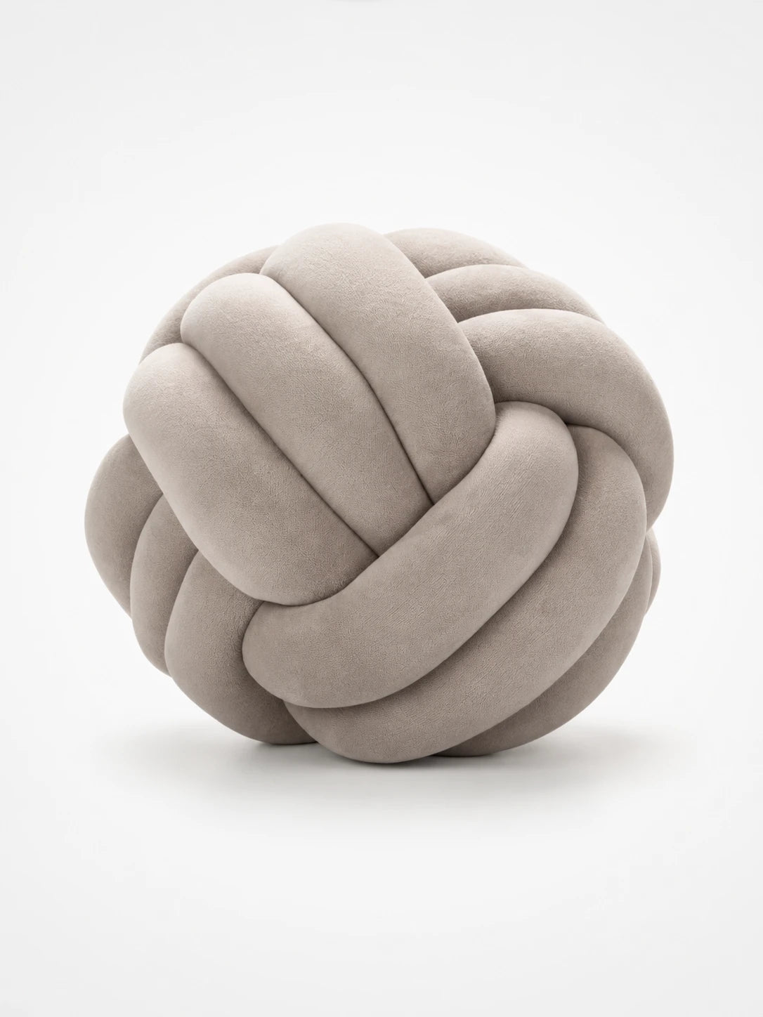 Knotted Ball Throw Pillow: Soft Sculptural Decor