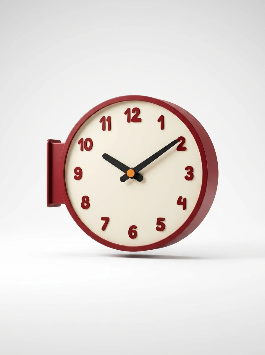 Corner-Mounted Acrylic Wall Clock — The Multi-Zone Sanctuary Timepiece