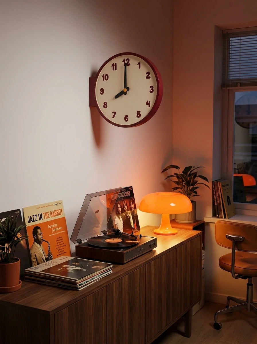 Corner-Mounted Acrylic Wall Clock — The Multi-Zone Sanctuary Timepiece