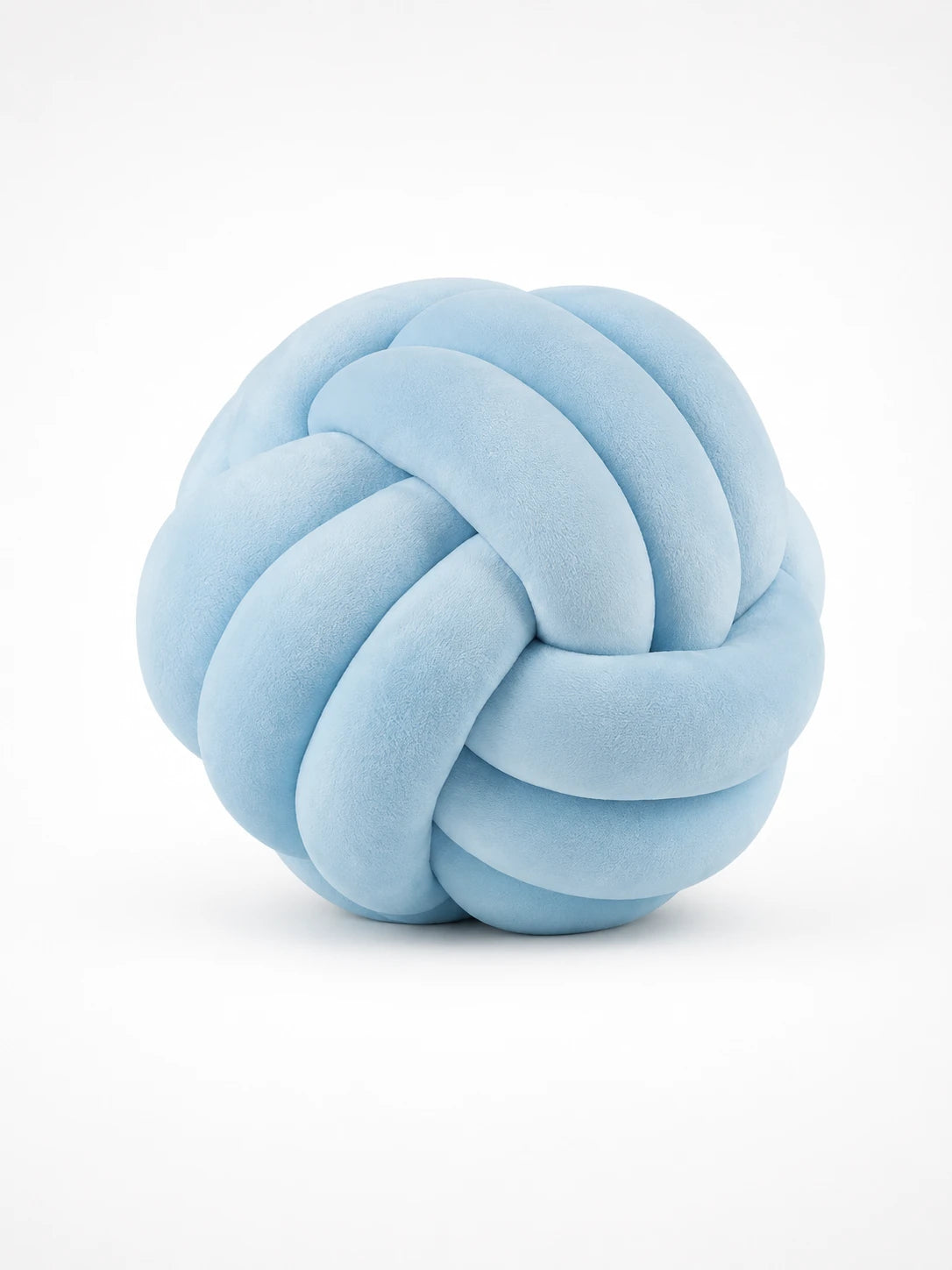 Knotted Ball Throw Pillow: Soft Sculptural Decor