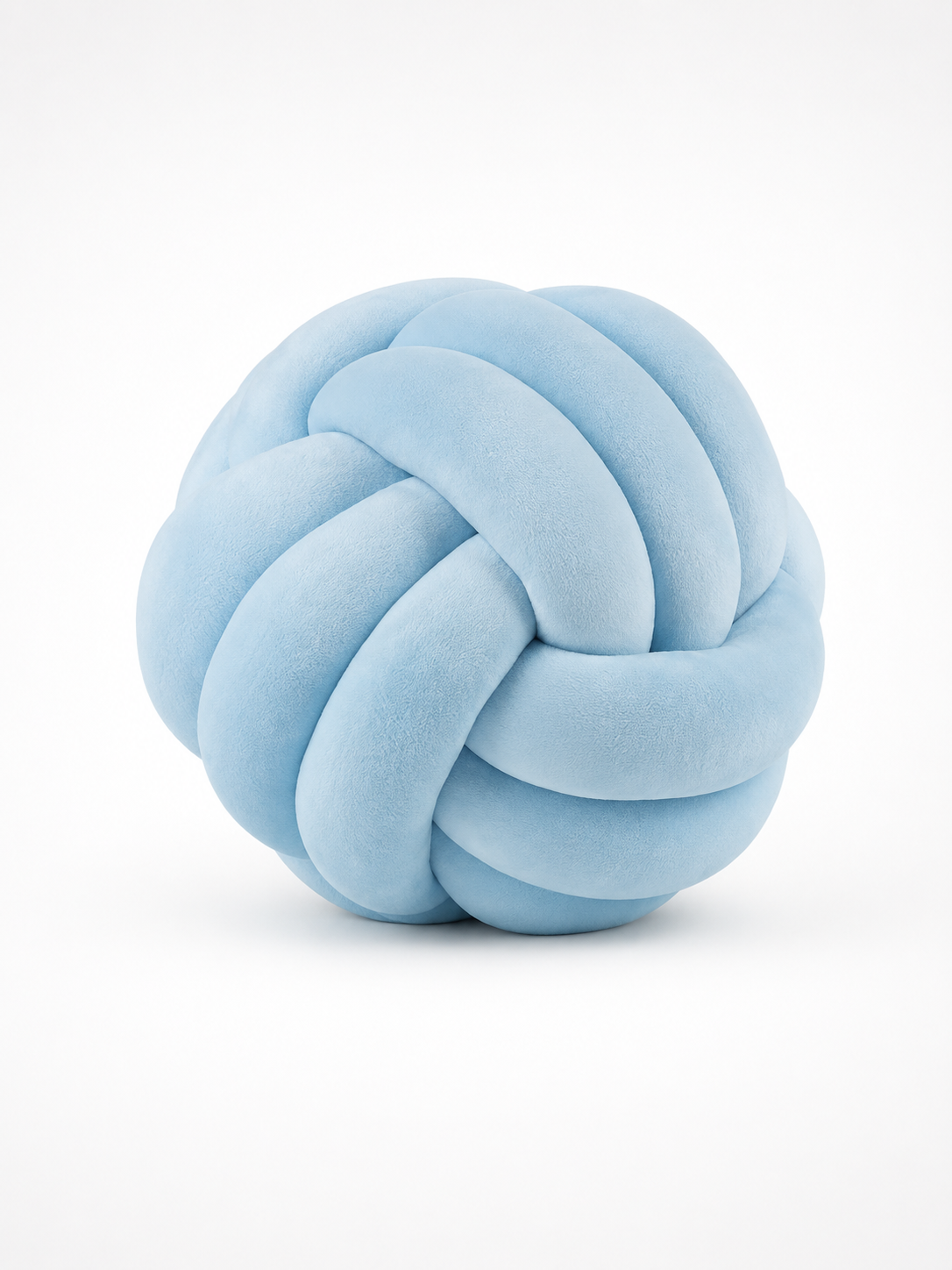 Knotted Ball Throw Pillow: Soft Sculptural Decor