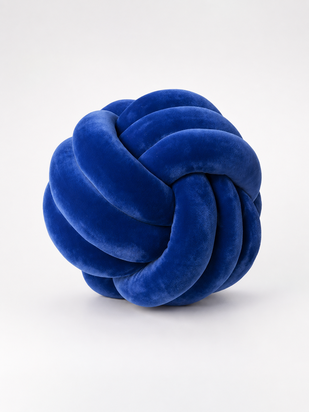 Knotted Ball Throw Pillow: Soft Sculptural Decor