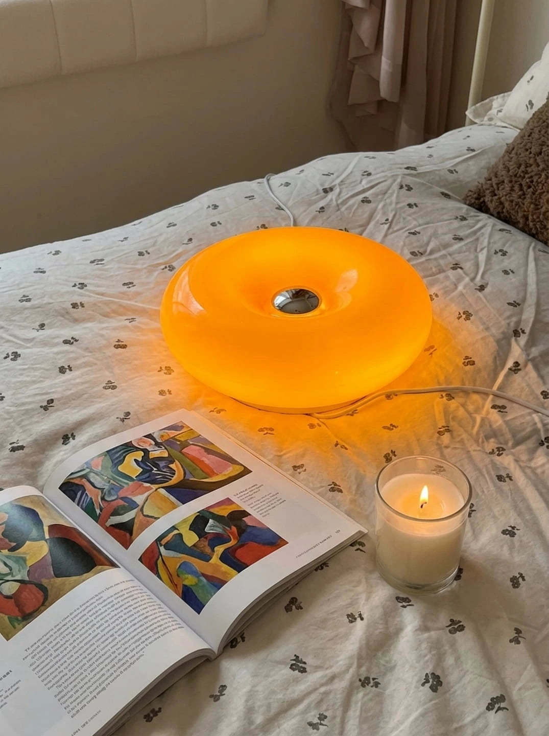 Orange Donut Wall Lamp